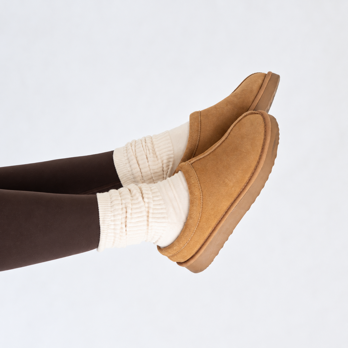 PILA Best Scrunch Grip Socks - Cream