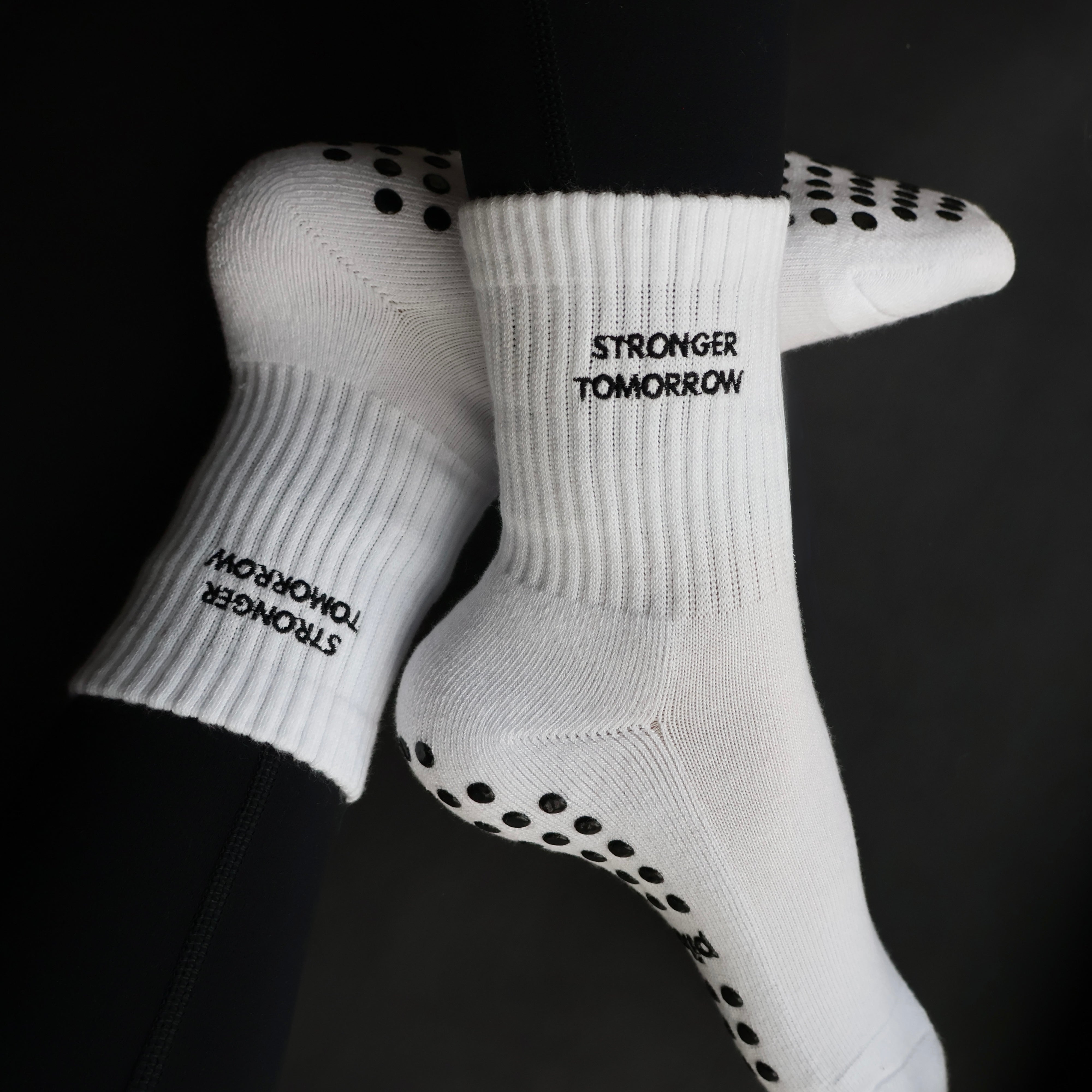 Strong today, stronger tomorrow pilabarre Pilates Socks for Pilates