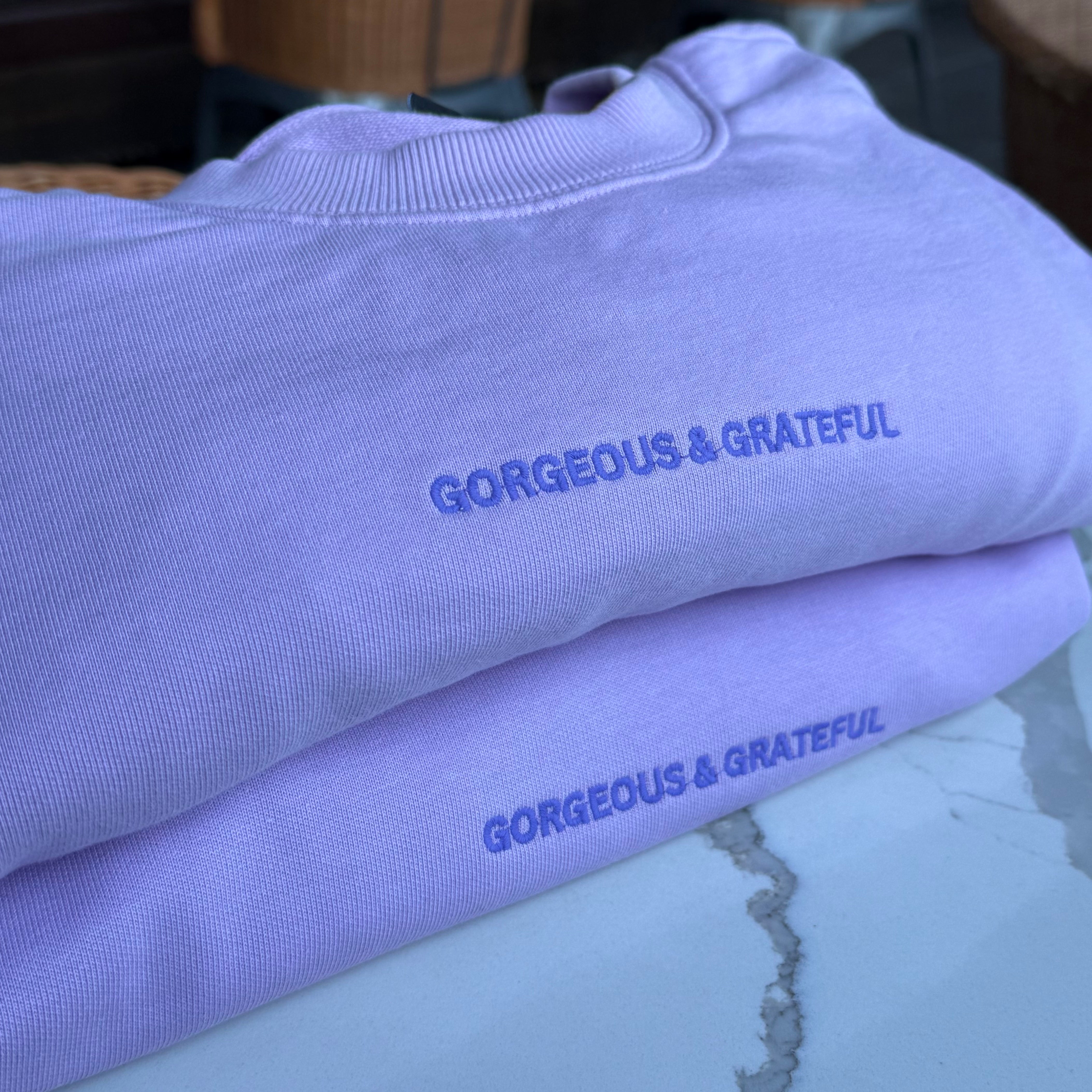 Gorgeous & Grateful Crewneck + Sock Set