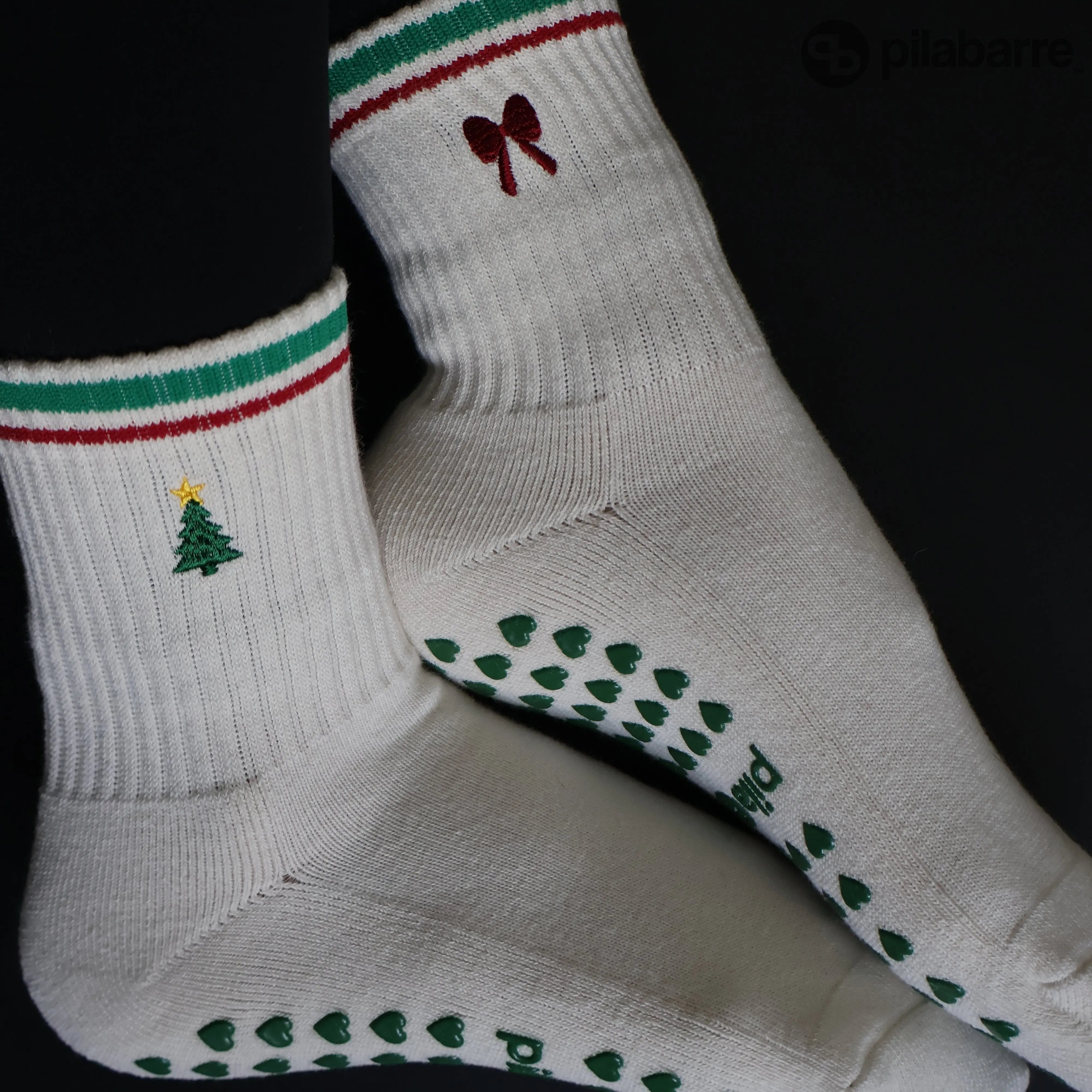 Christmas Pilates socks
