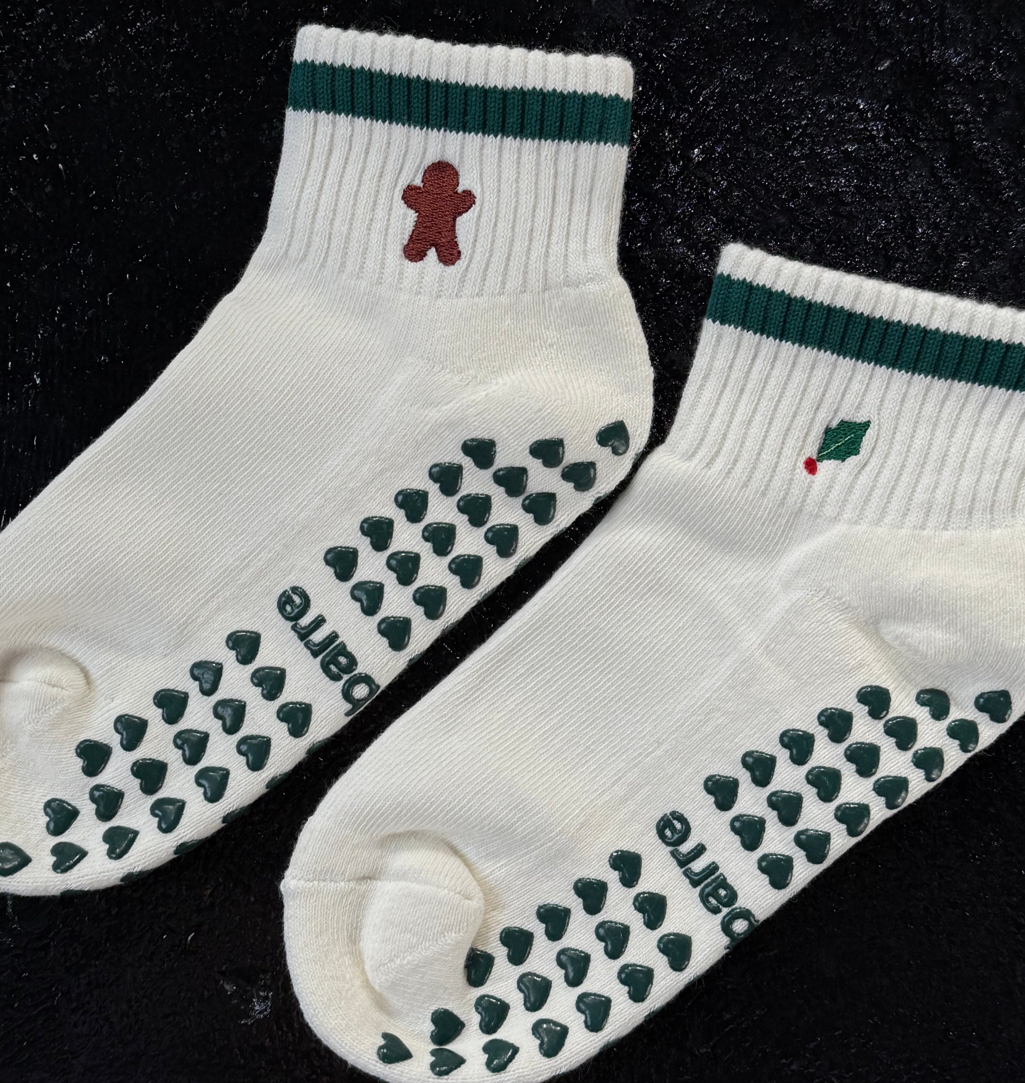 Holiday Ankle Grip Socks