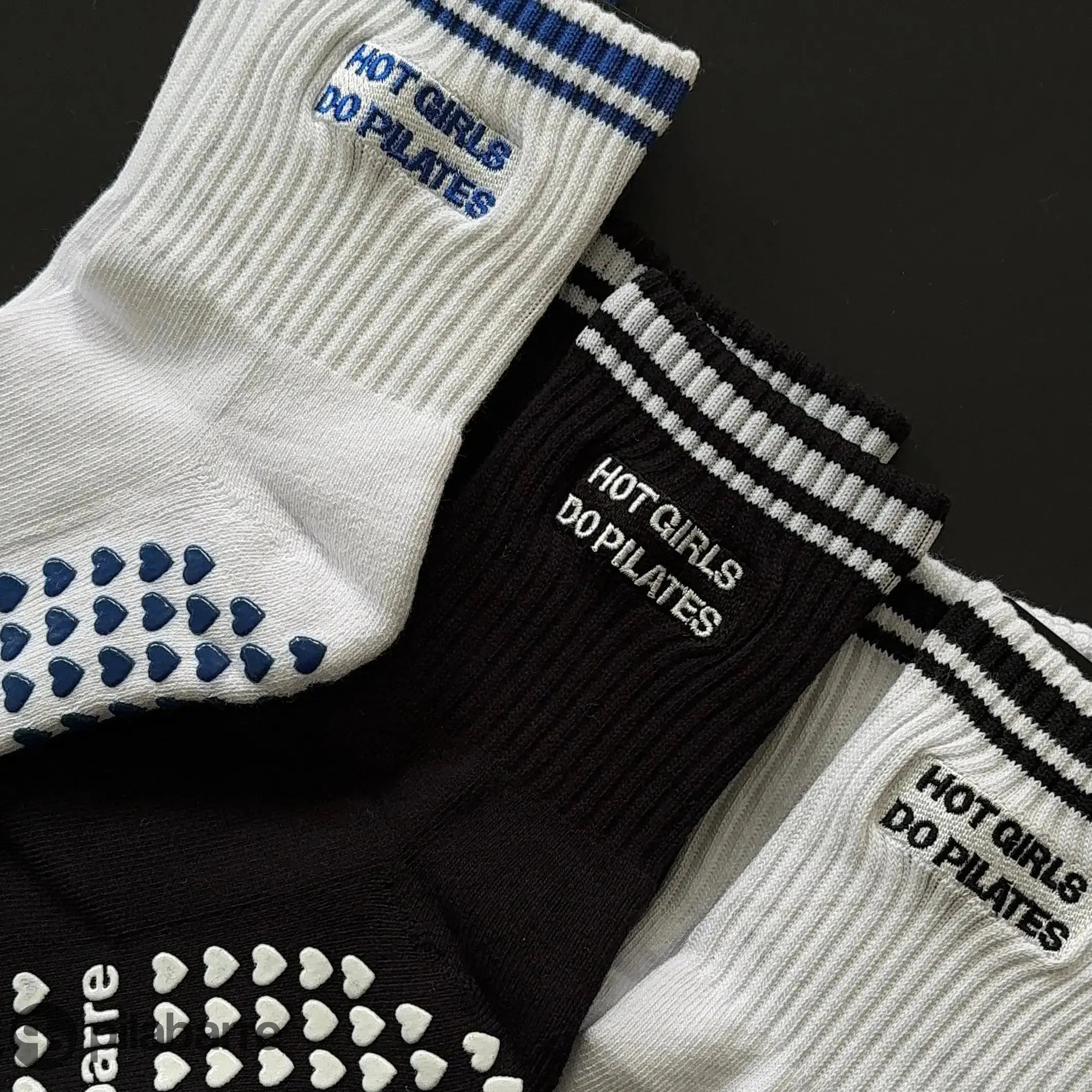 Hot Girls Do Pilates 3-Pack Grip Socks Bundle Socks Pila-Barre Pila-Barre Hot Girls Do Pilates 3-Pack Grip Socks Bundle