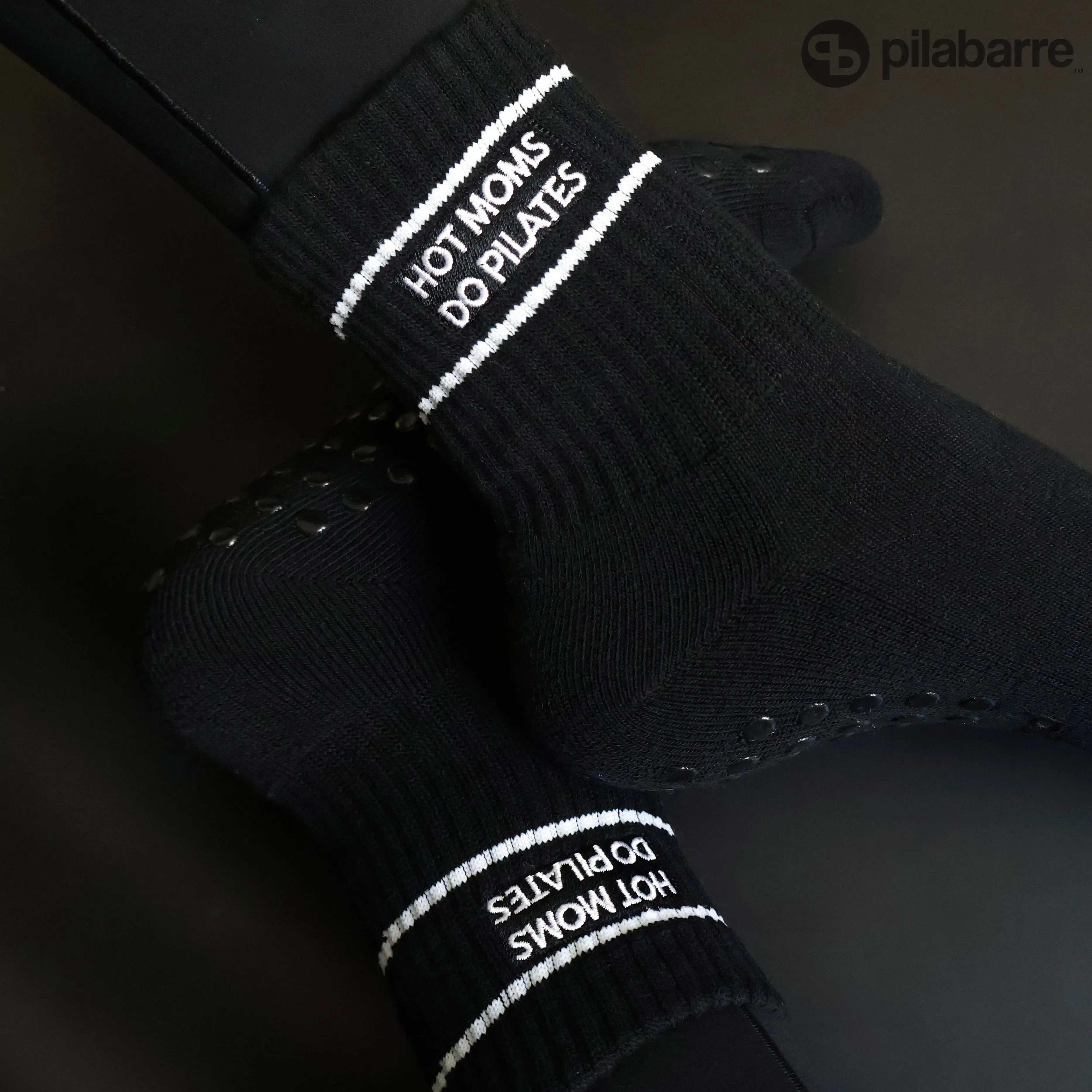 Hot Moms Do Pilates Socks - Gift for mom who does pilates