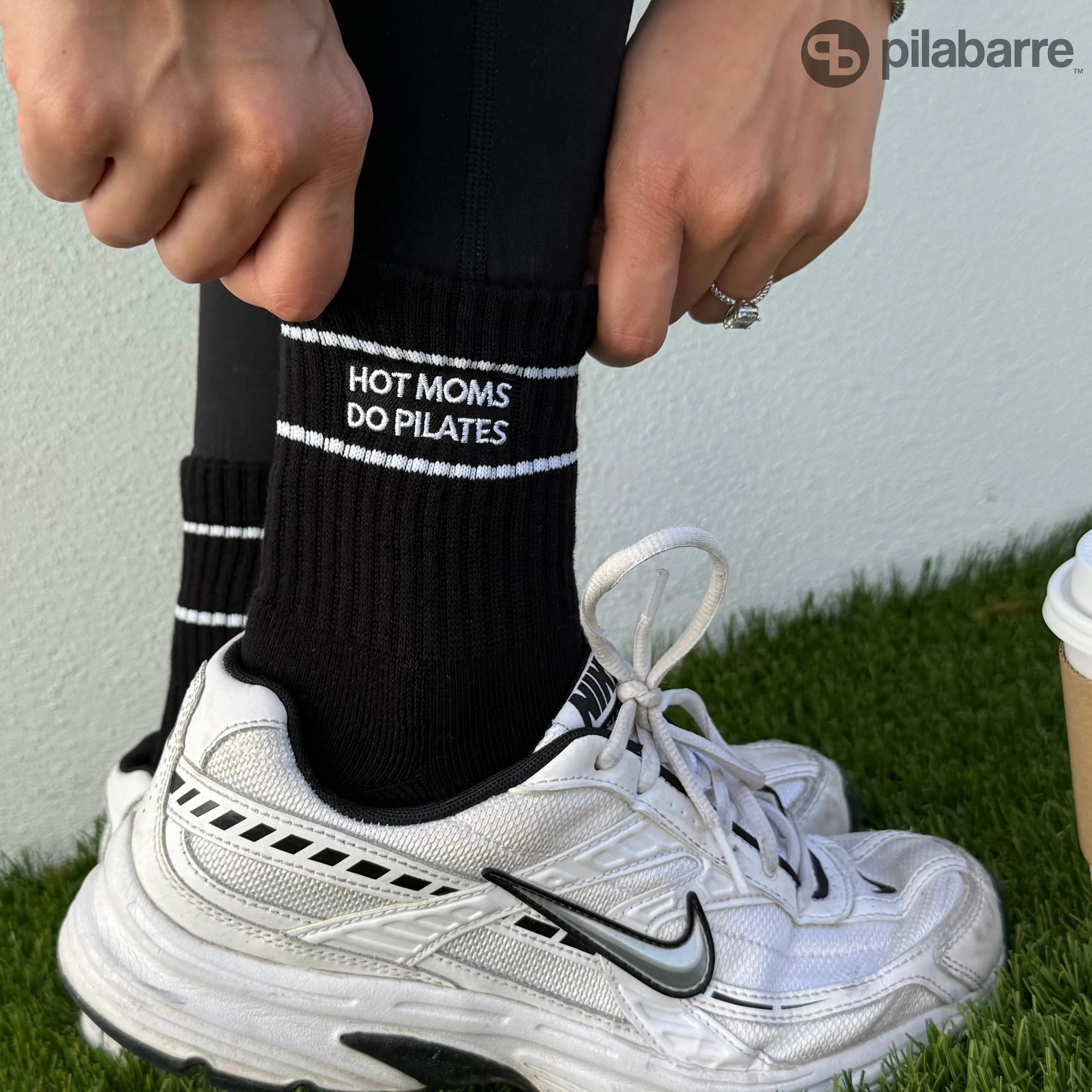 Hot Moms Do Pilates Socks Pila-Barre