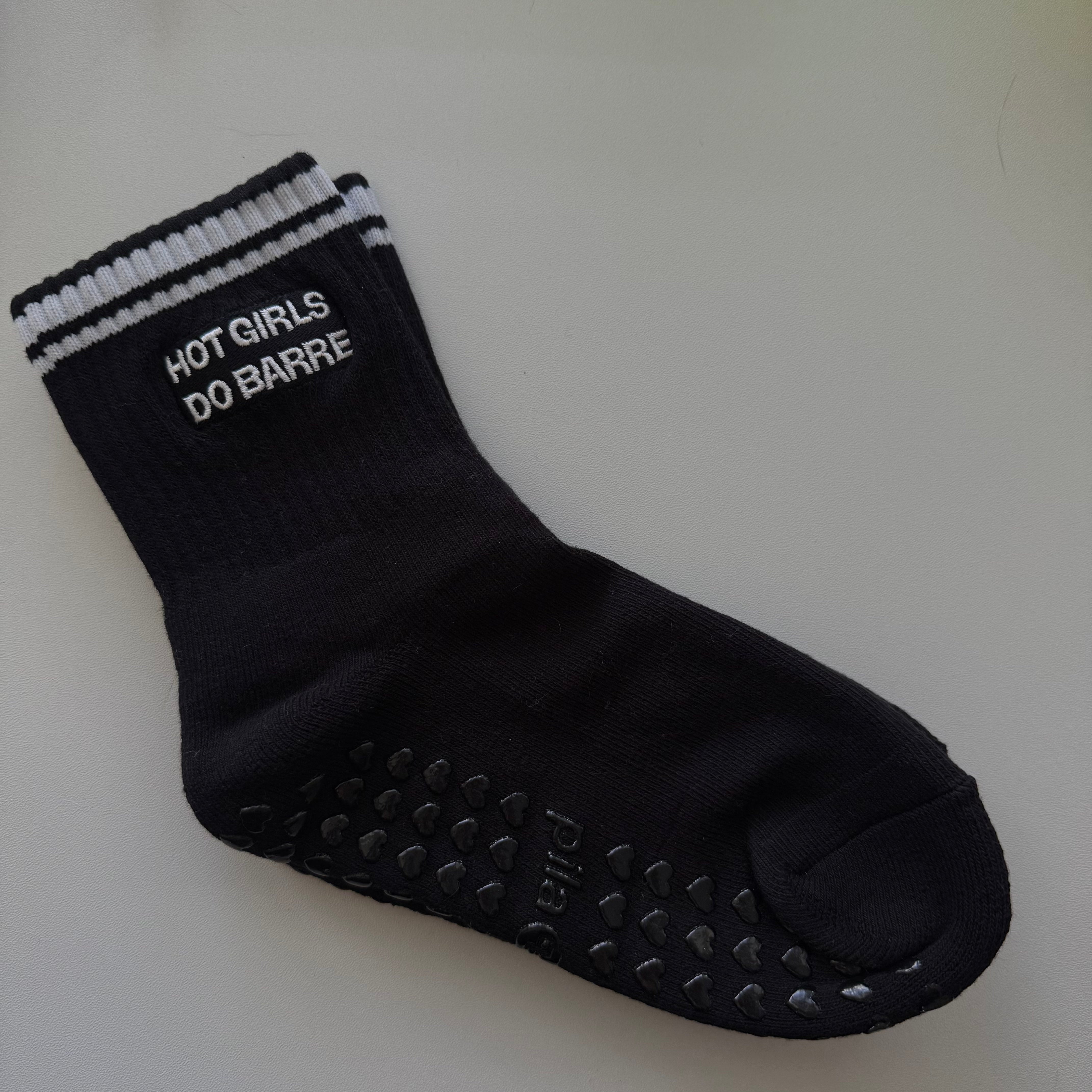 Hot Girls Do BARRE Sock - Black