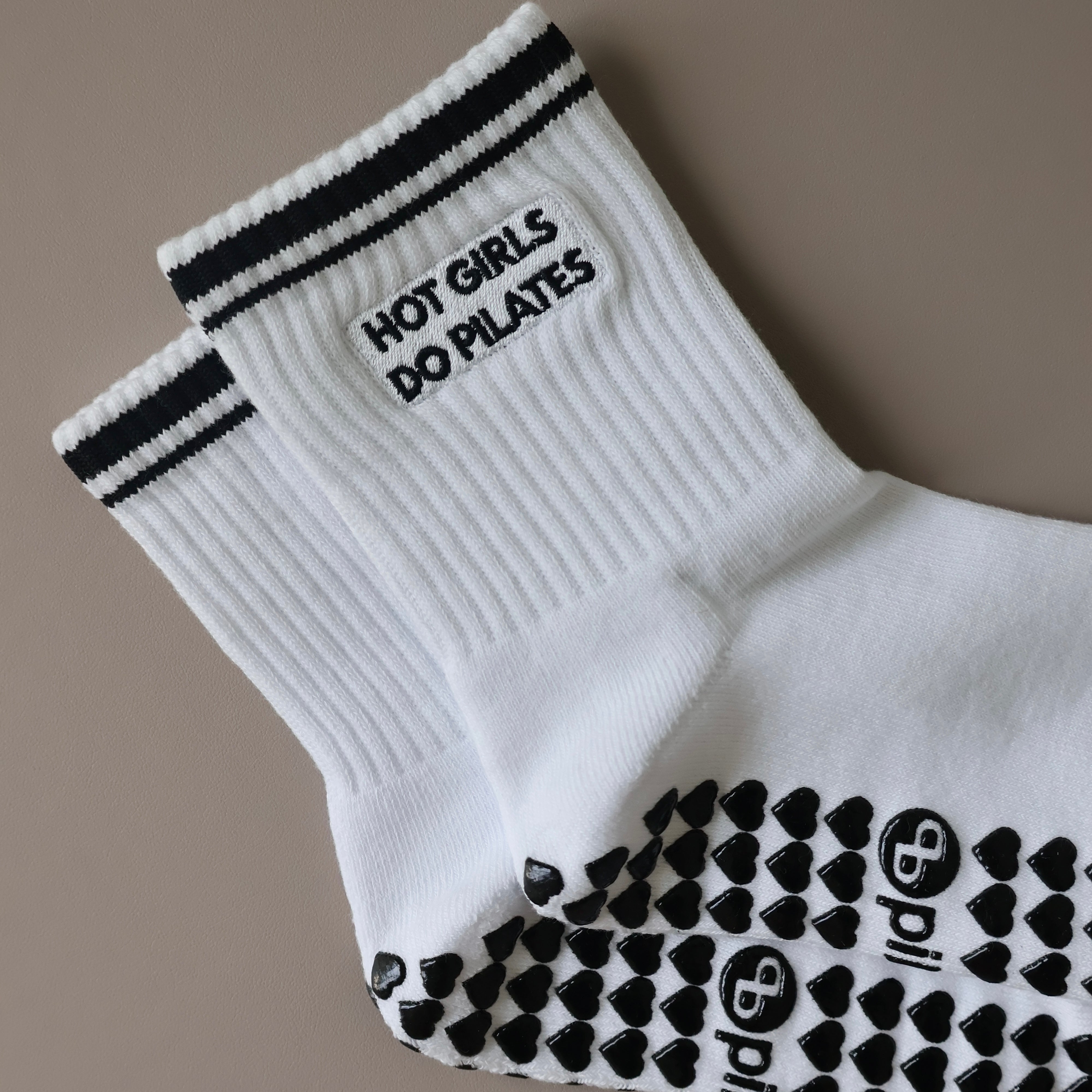 Hot girls do pilates socks - white/black