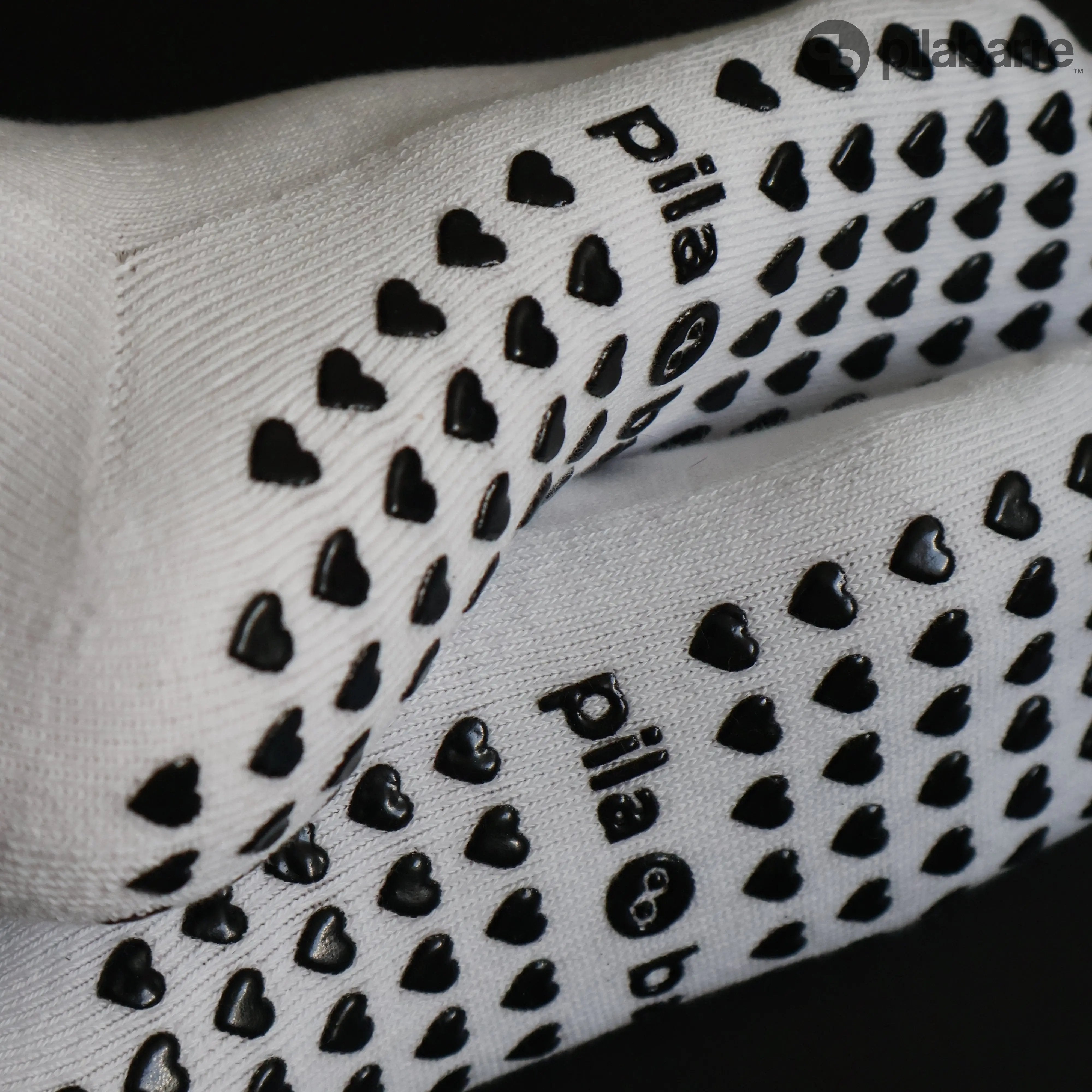 Black Heart Grip Pilates Socks