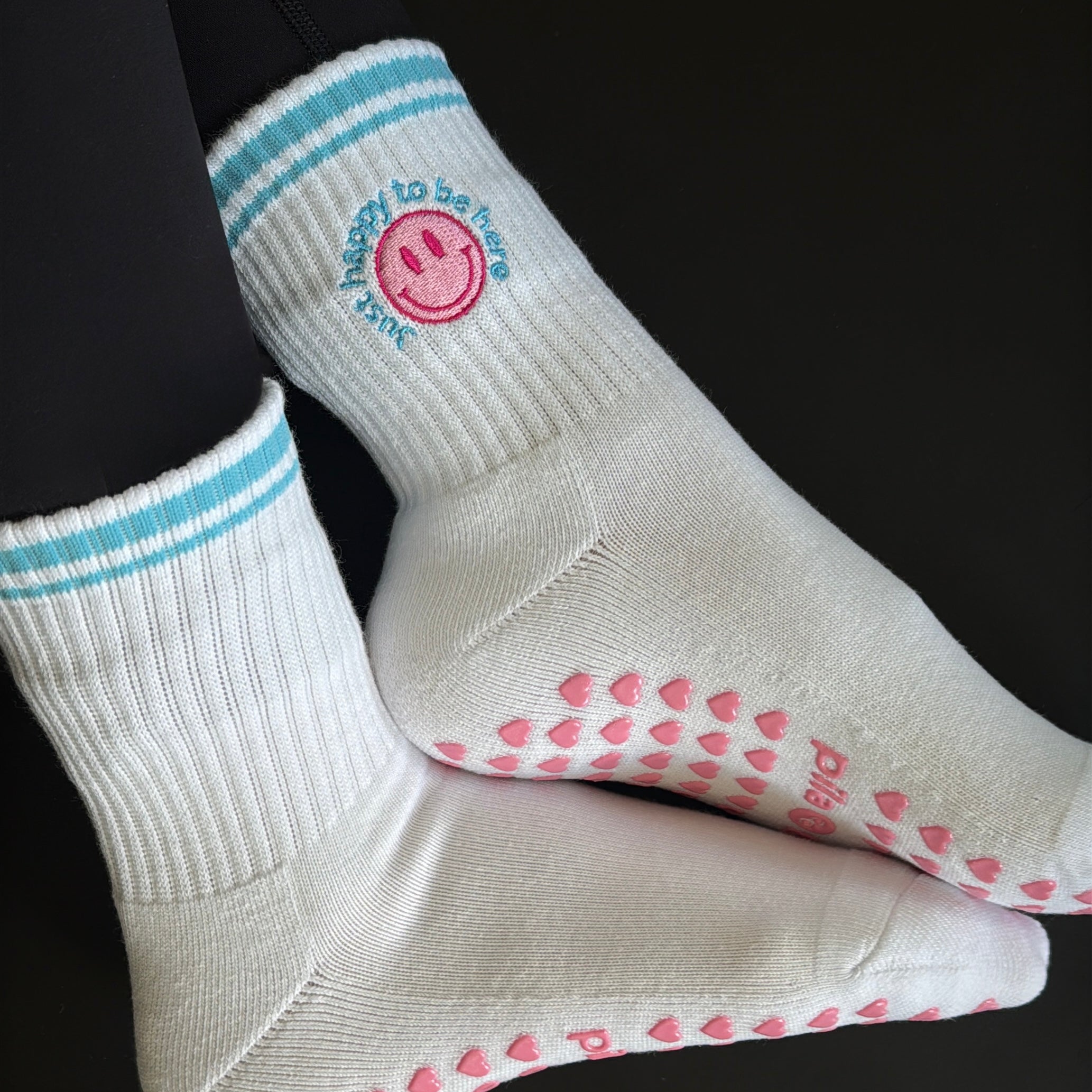 Just Happy To Be Here Grip Sock