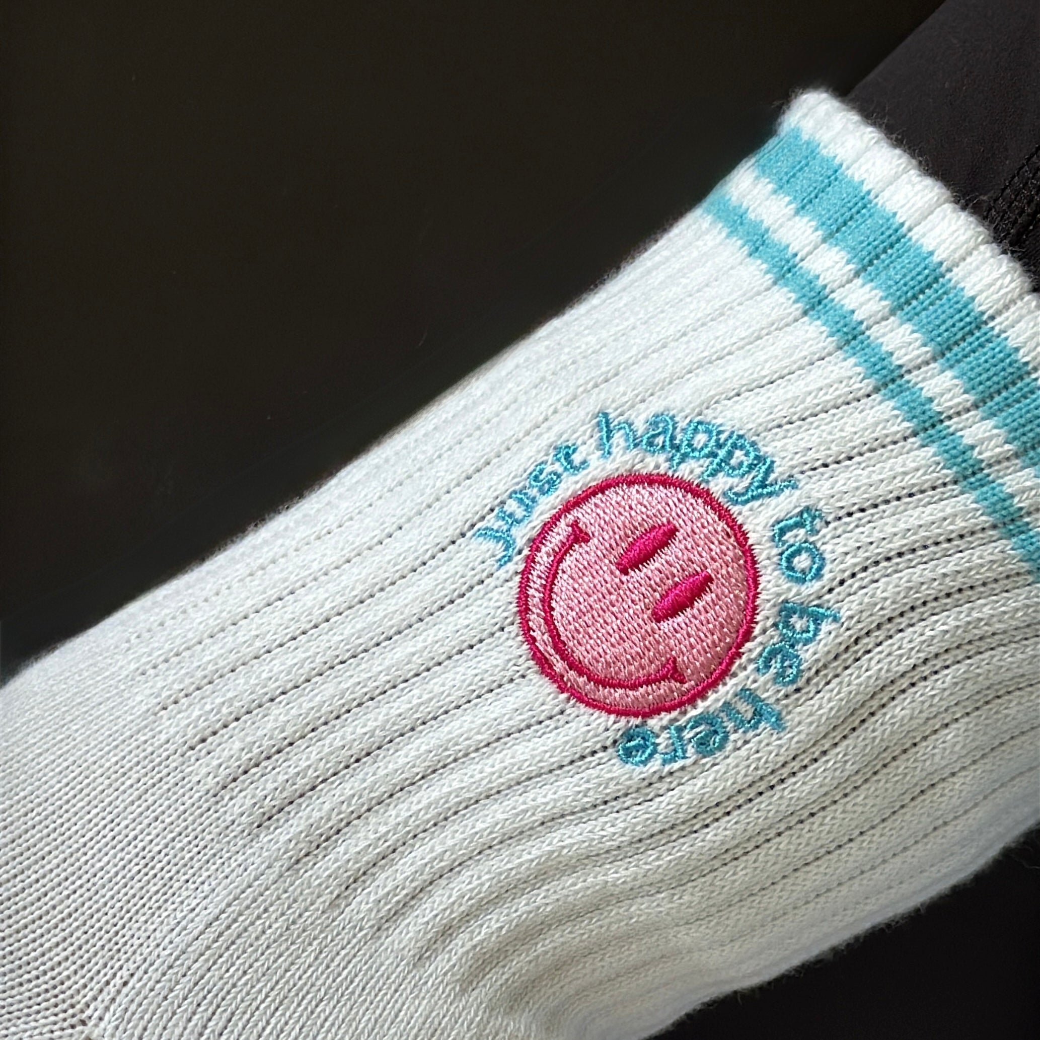 Just Happy To Be Here Grip Sock