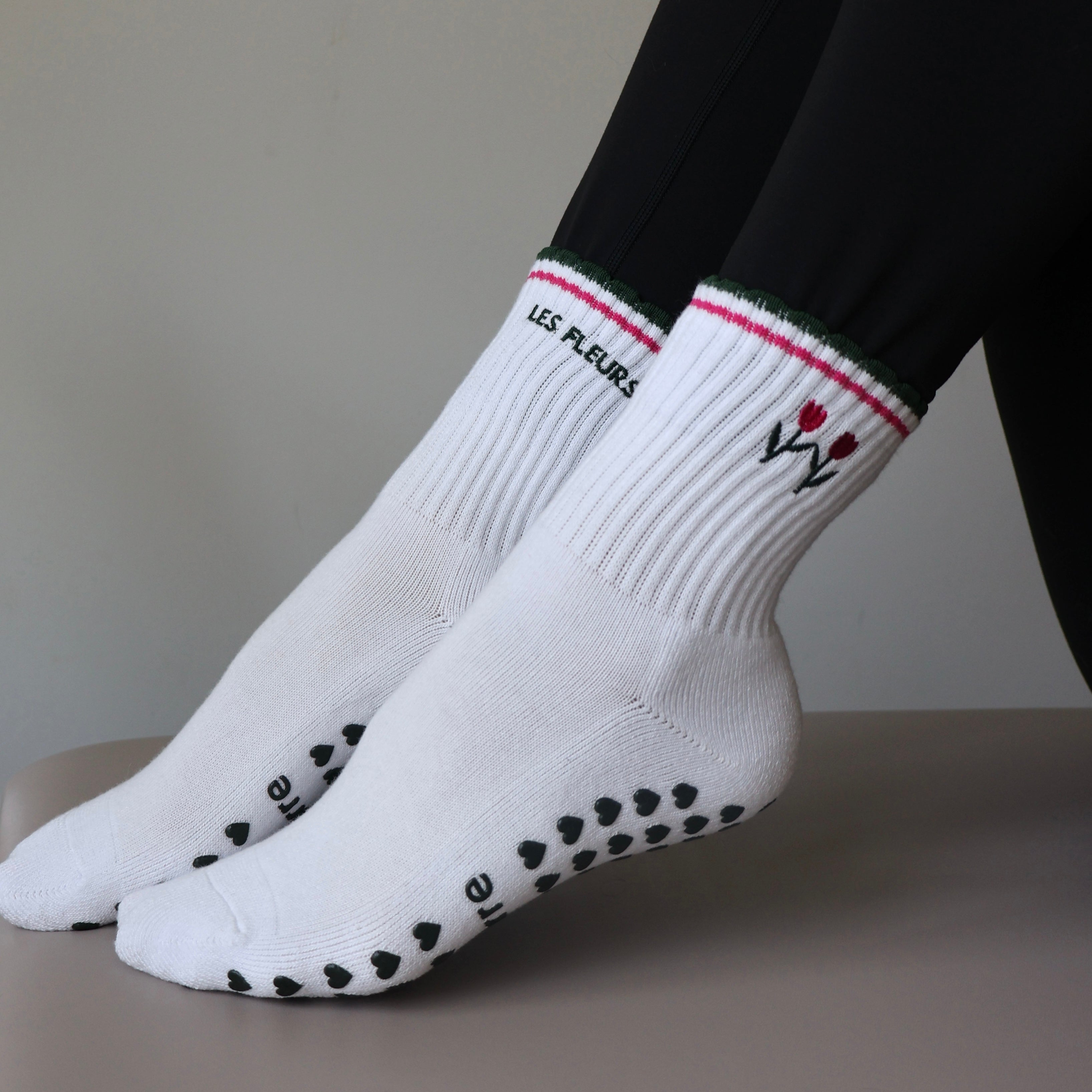 Les Fleurs Grip Socks