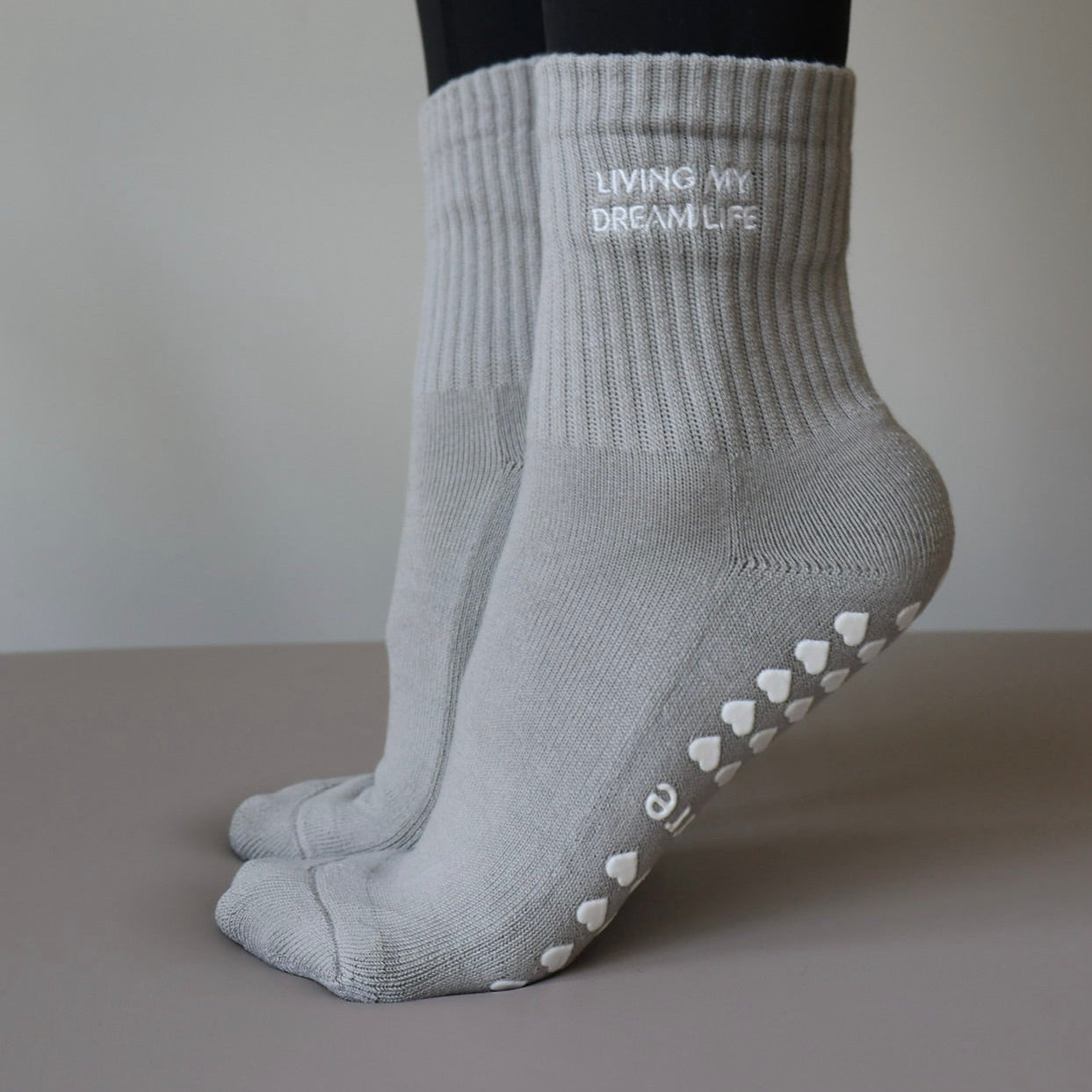 LIVING MY DREAM LIFE PILATES SOCKS
