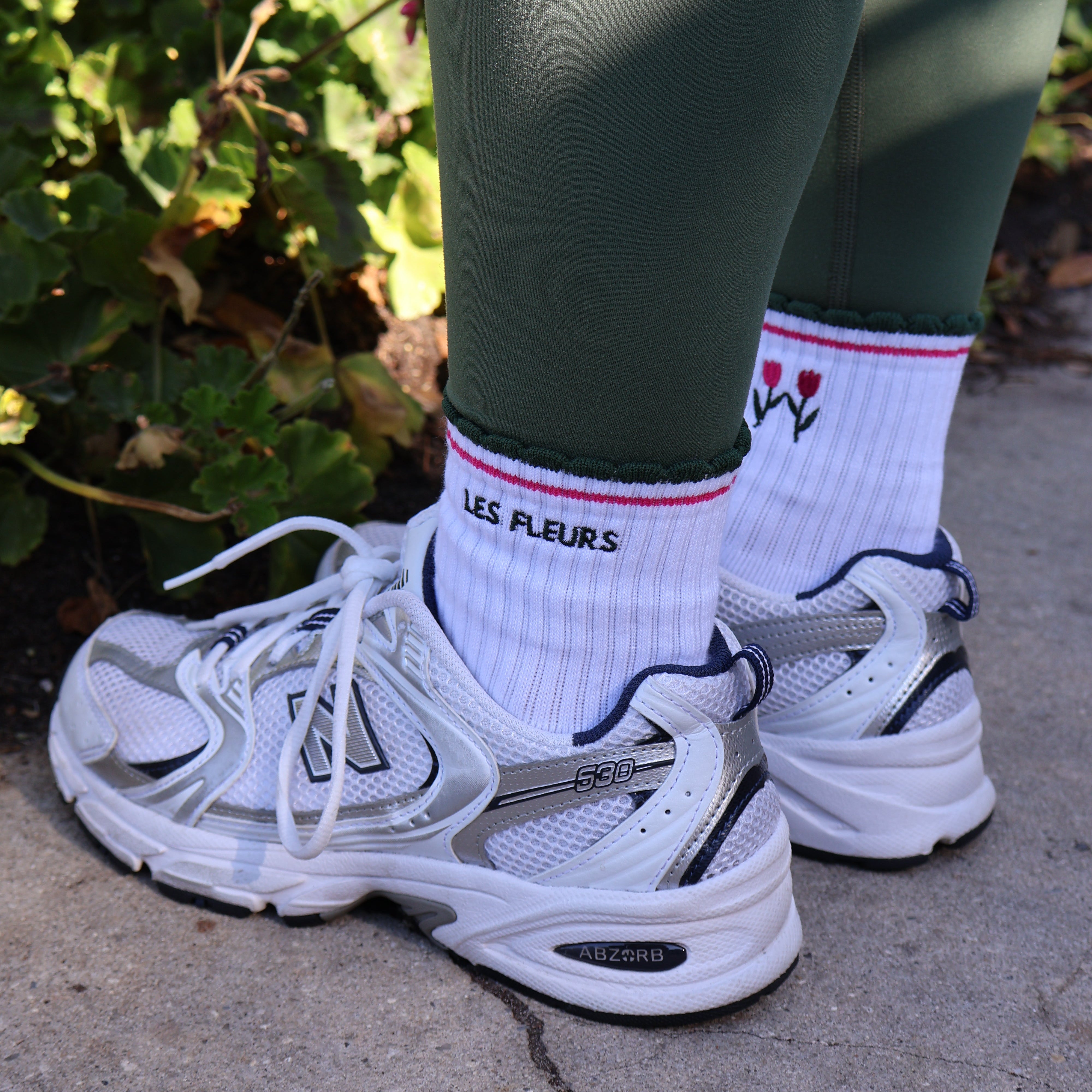 Les Fluers tulip pilates socks
