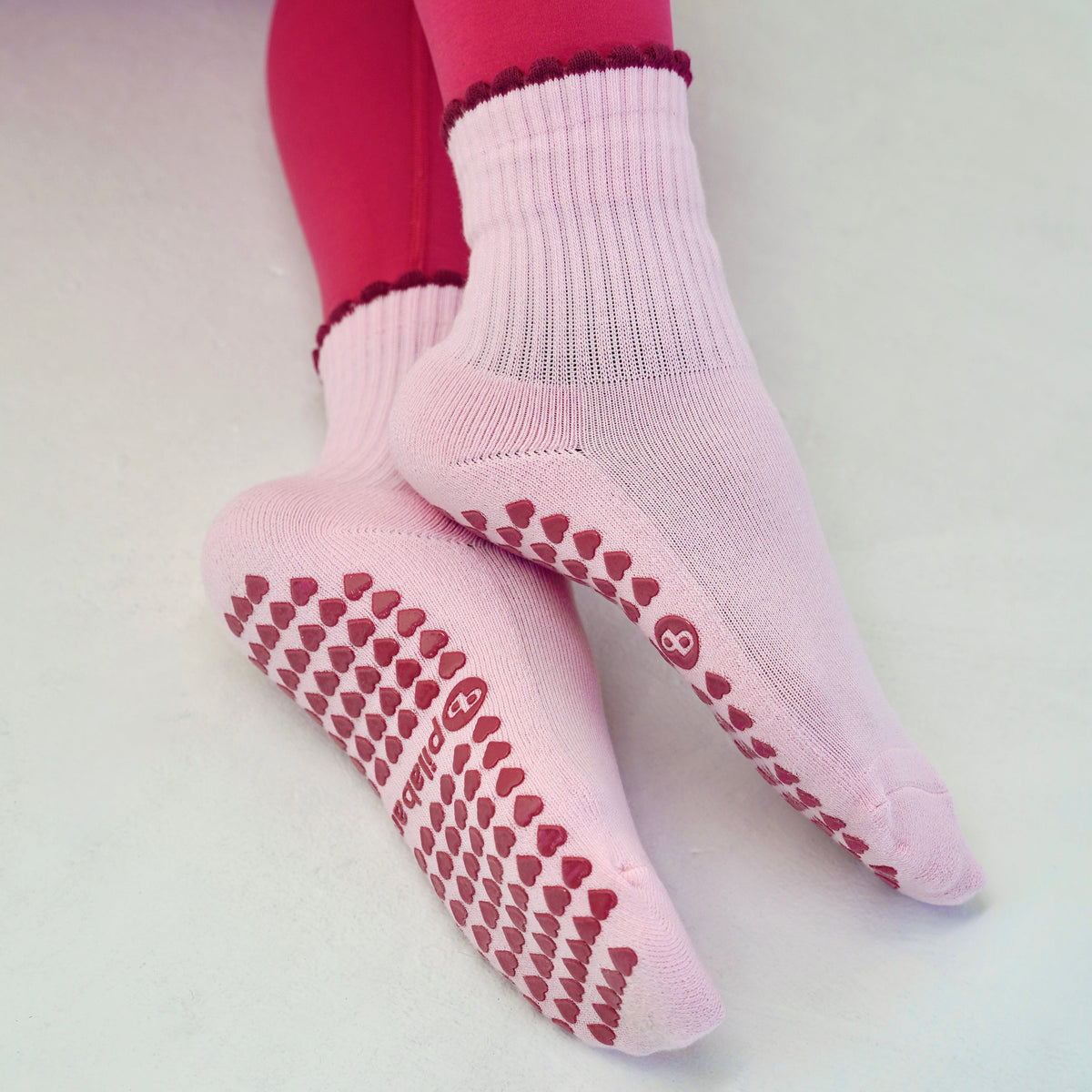NBCF Pink Grip socks