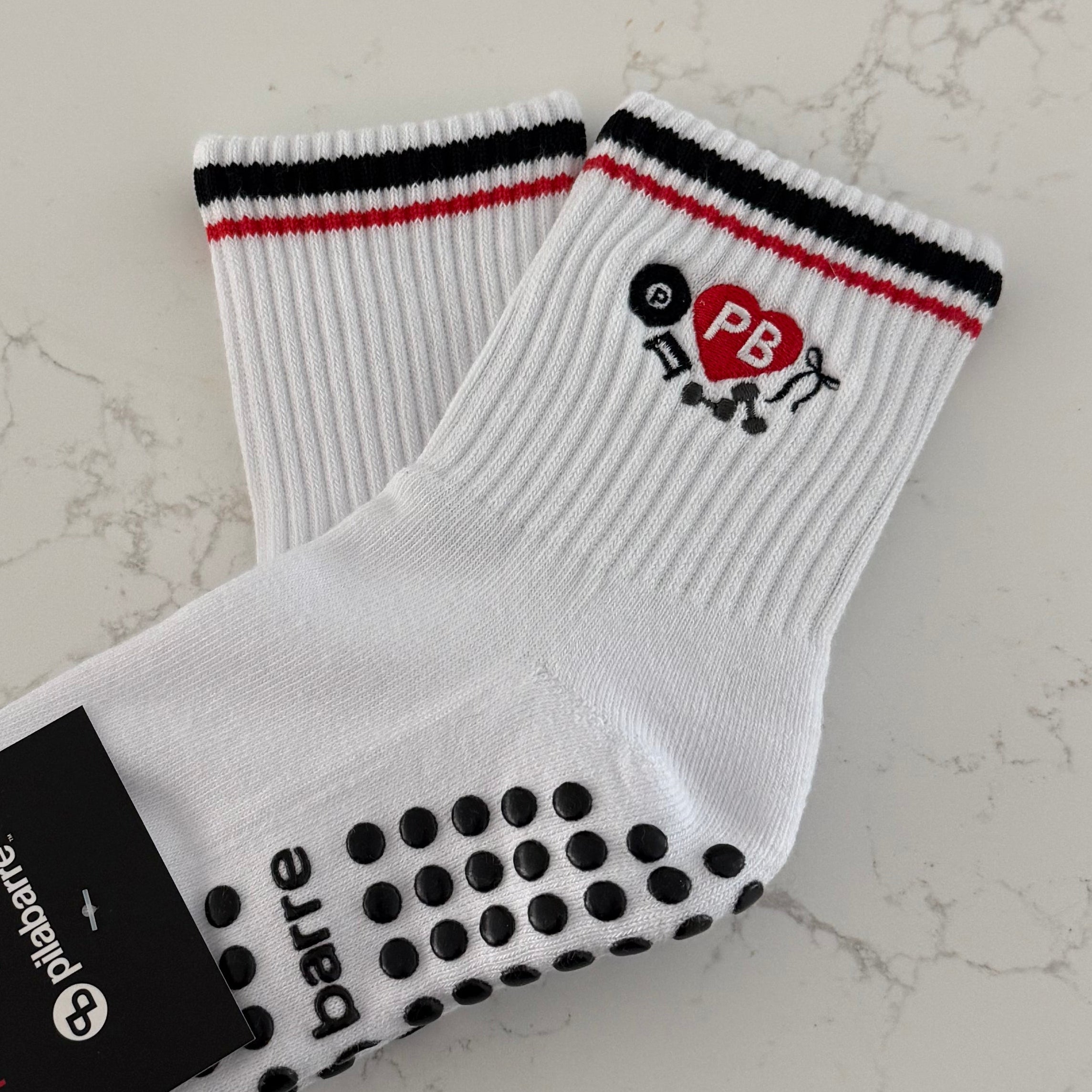 PB collage grip socks!