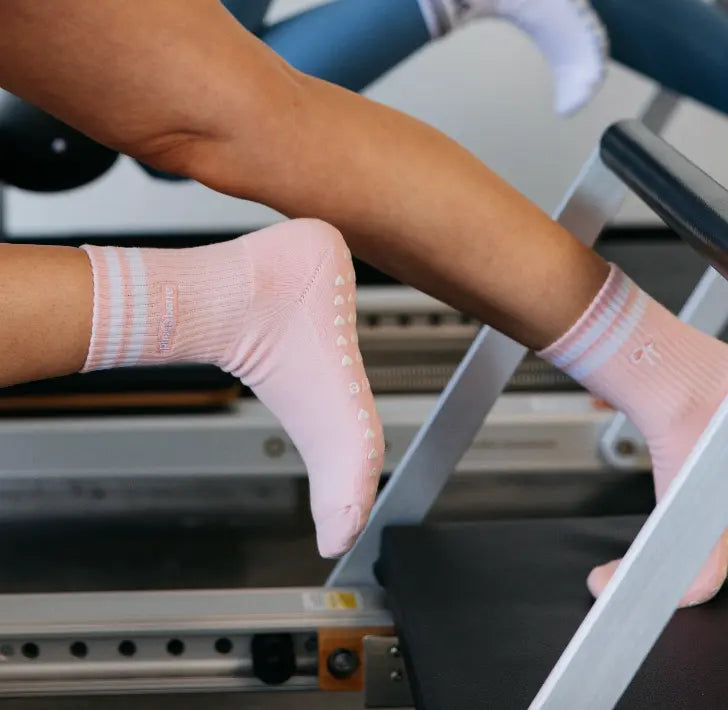 PILA Pink Pilates Sock Socks My Store Pila-Barre Pila Pink Grip Sock