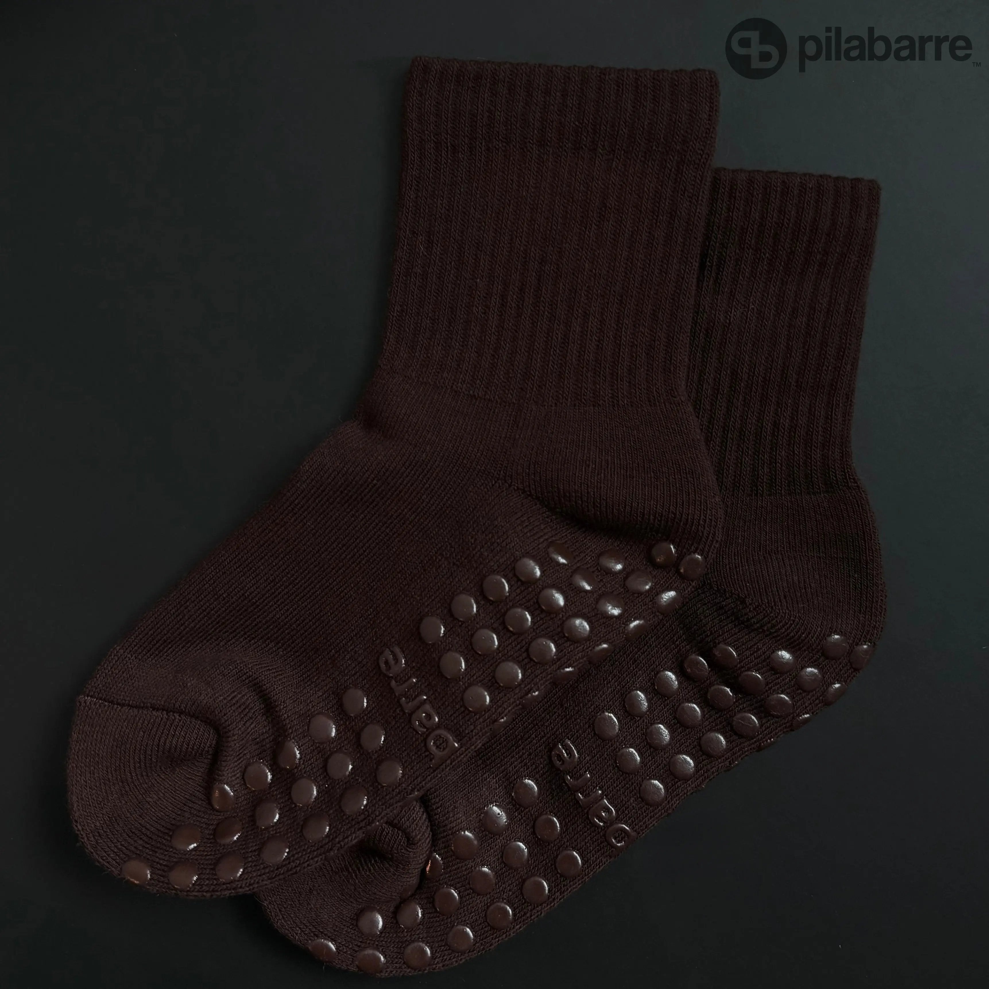 Brown Grip Socks