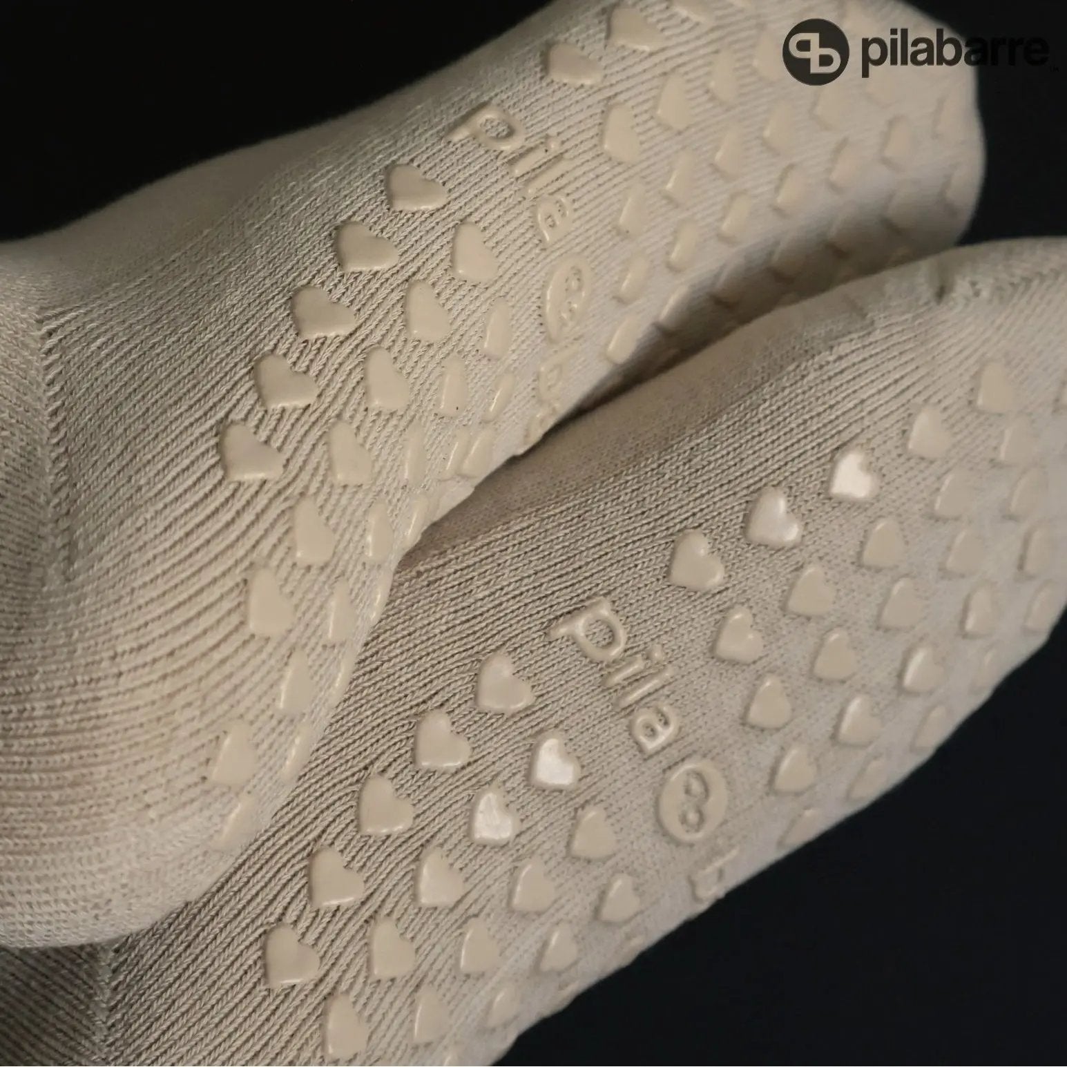 PILA Plain Best Cream Grip Socks My Store