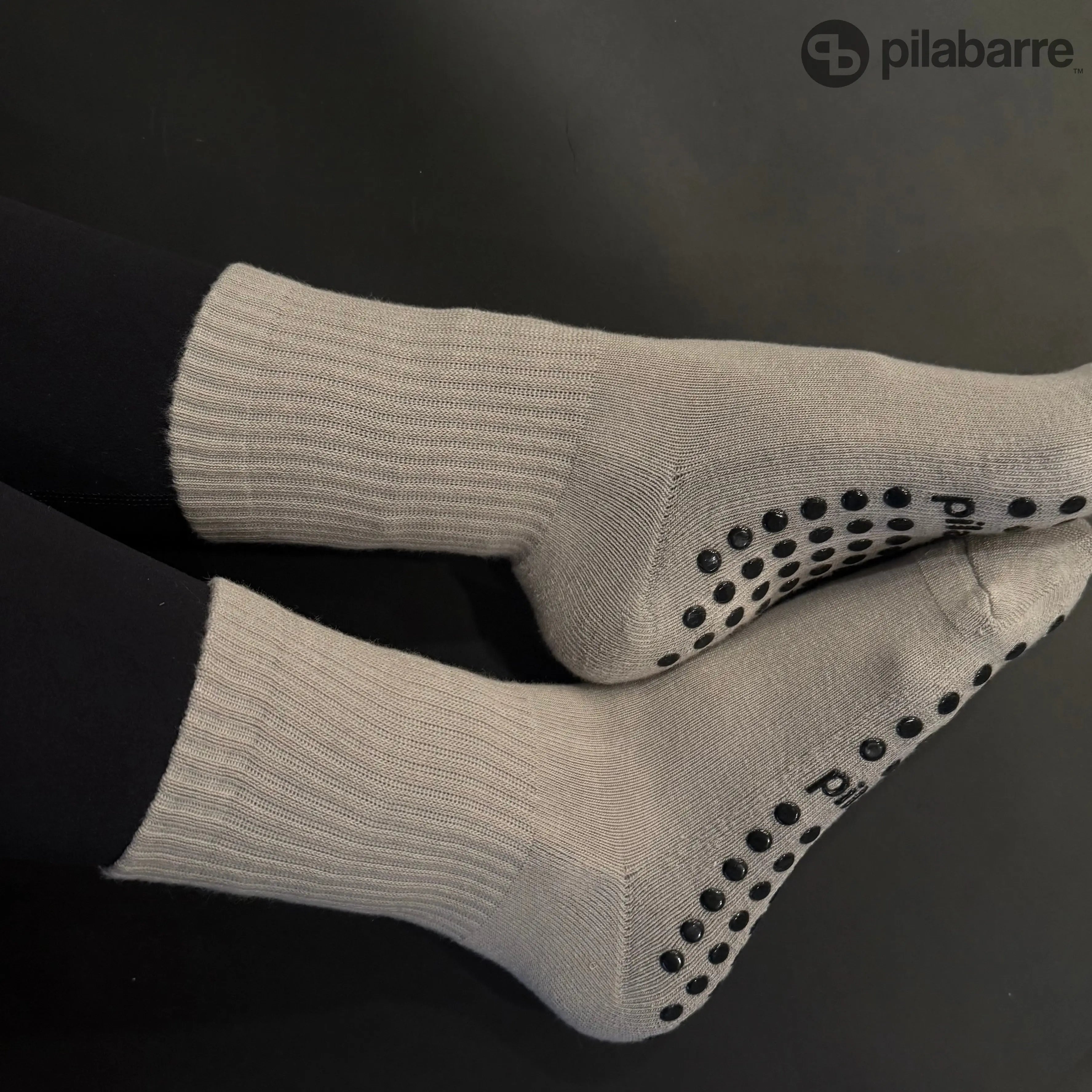 PILA Plain Best Gray Grip Socks My Store