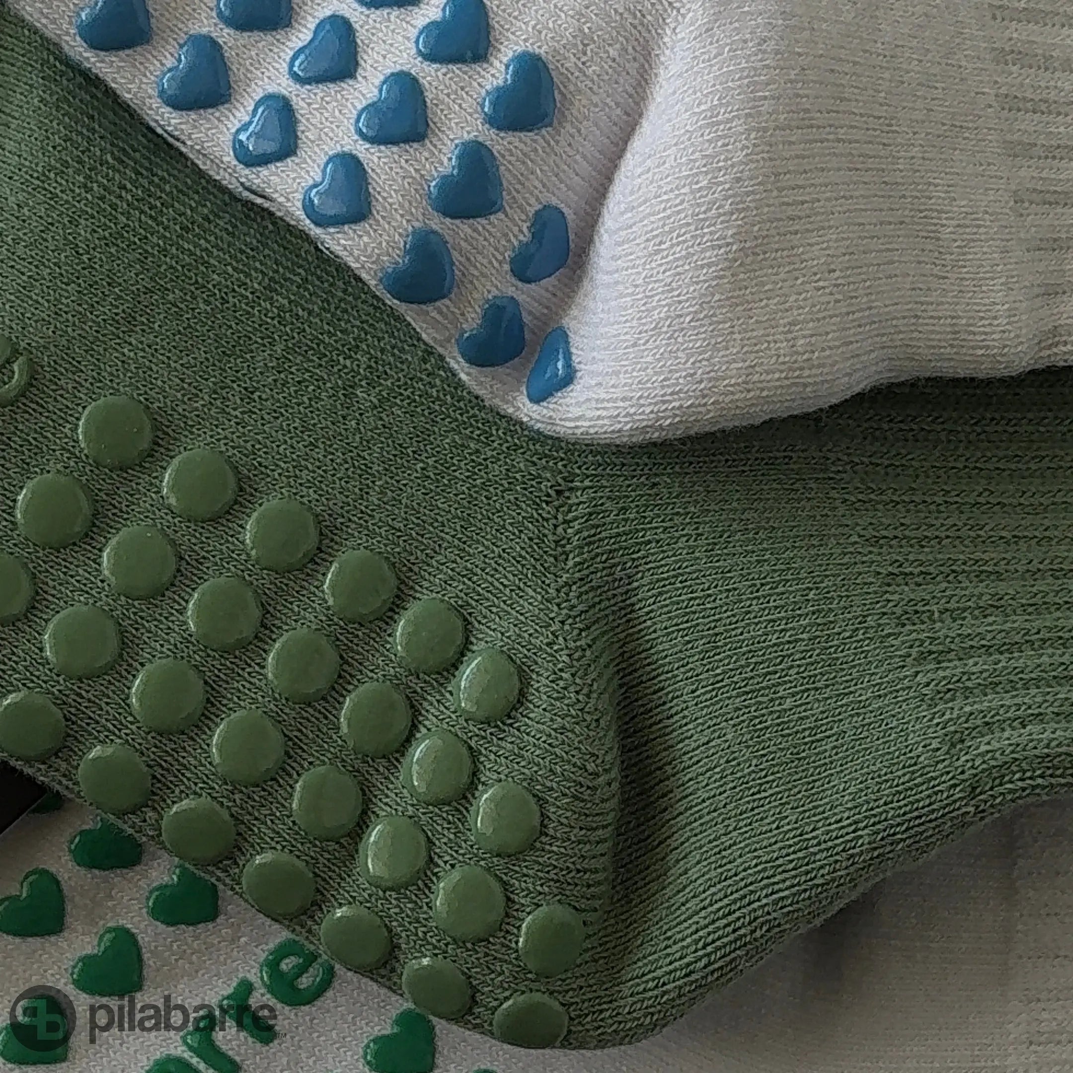 PILA Plain Best Grip Sock - Matcha Green Socks My Store Pila-Barre PILA Plain Best Grip Sock - Matcha Green