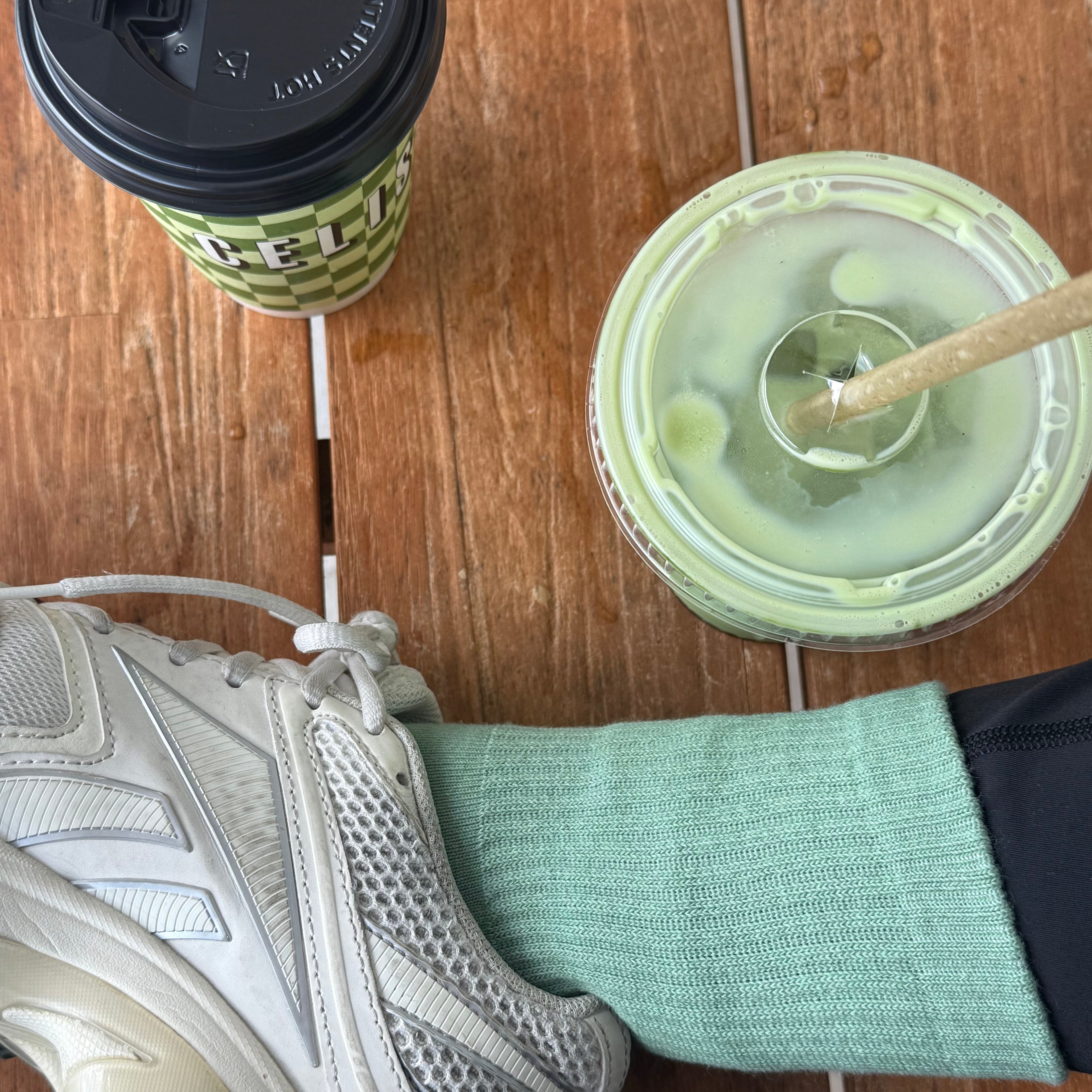PILA Plain Best Grip Sock - Matcha Green Socks My Store Pila-Barre PILA Plain Best Grip Sock - Matcha Green