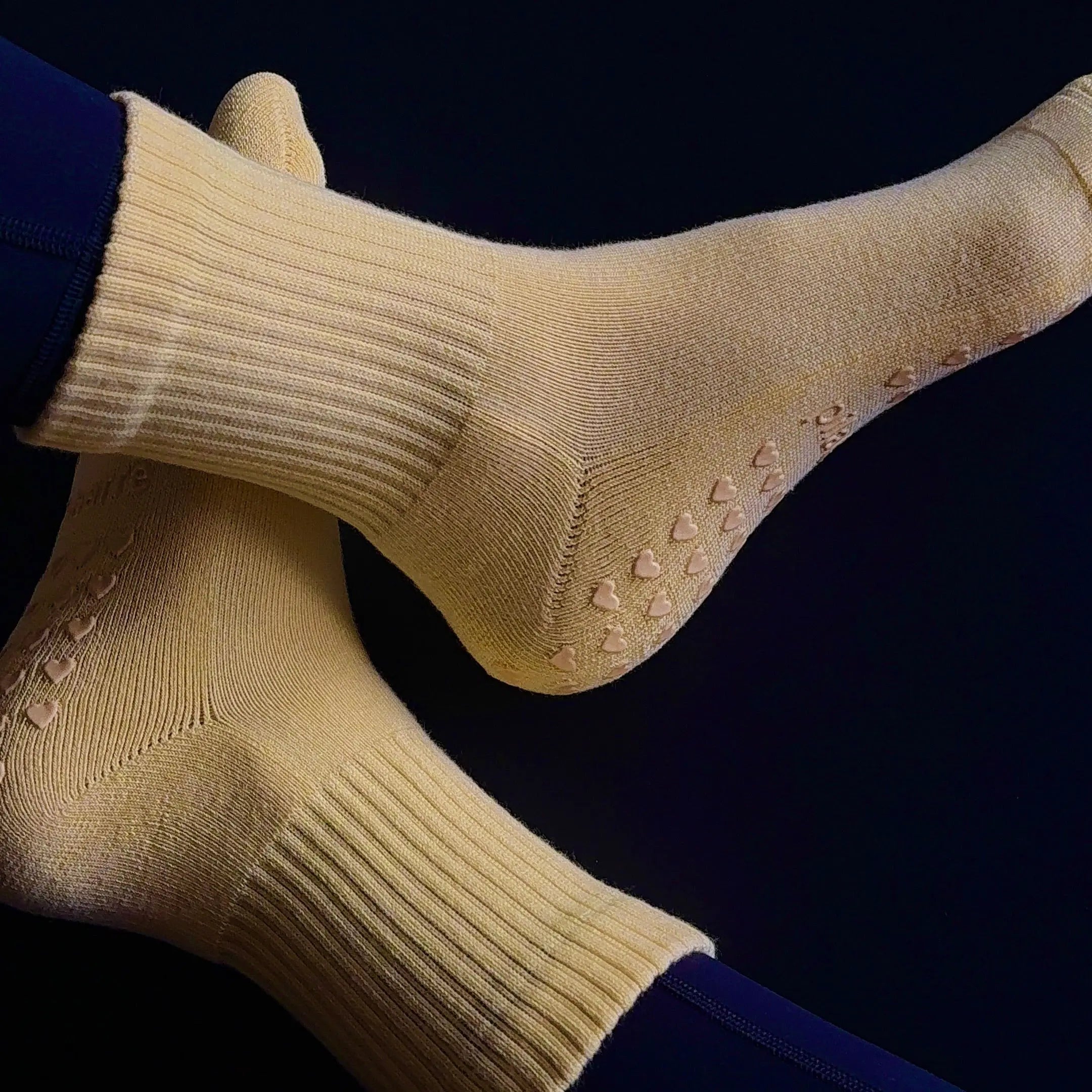 PILA Plain Best Grip Sock - Butter Yellow Socks My Store Pila-Barre PILA Plain Best Grip Sock - Butter Yellow