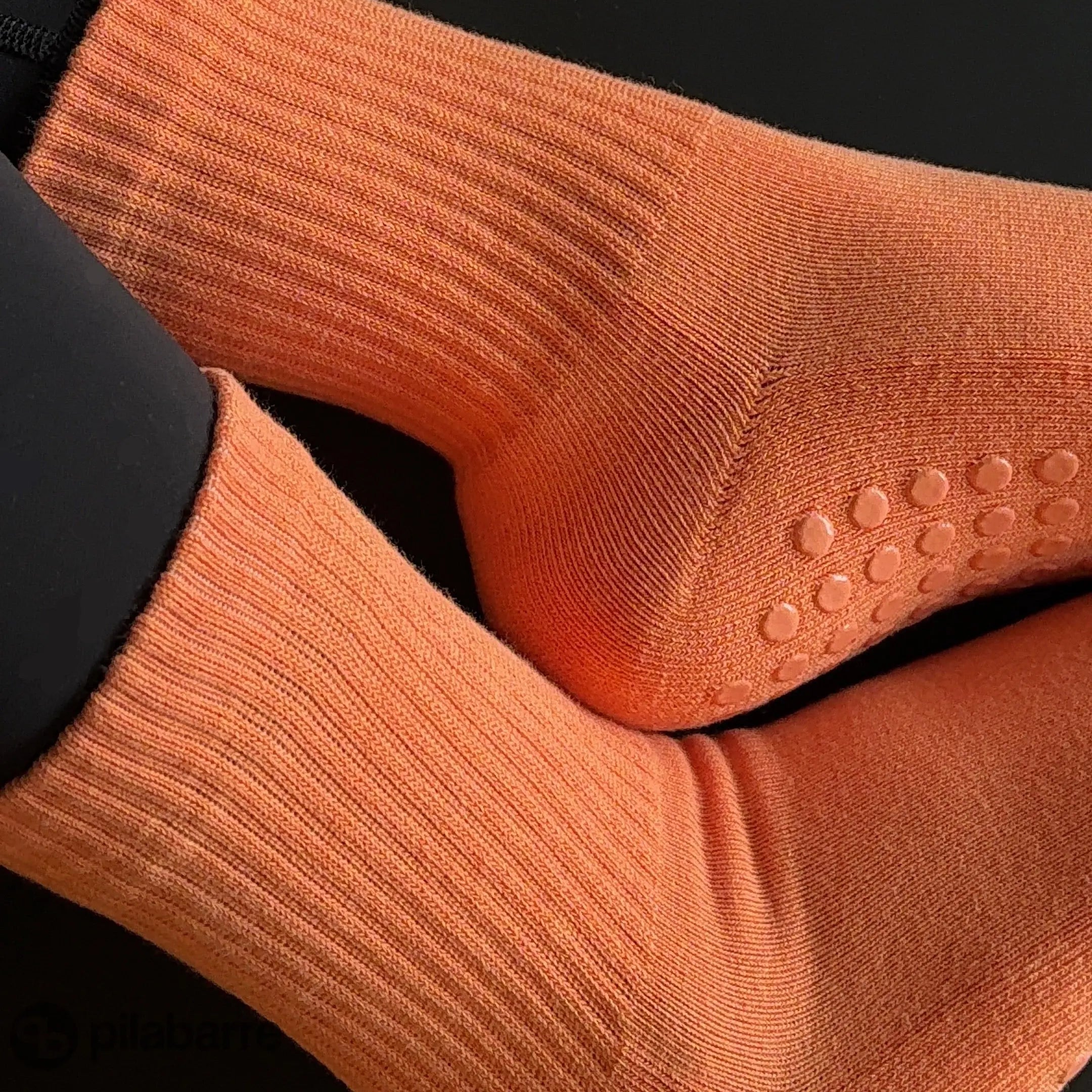 PILA Plain Best Grip Sock - Orange Soda Socks My Store Pila-Barre 