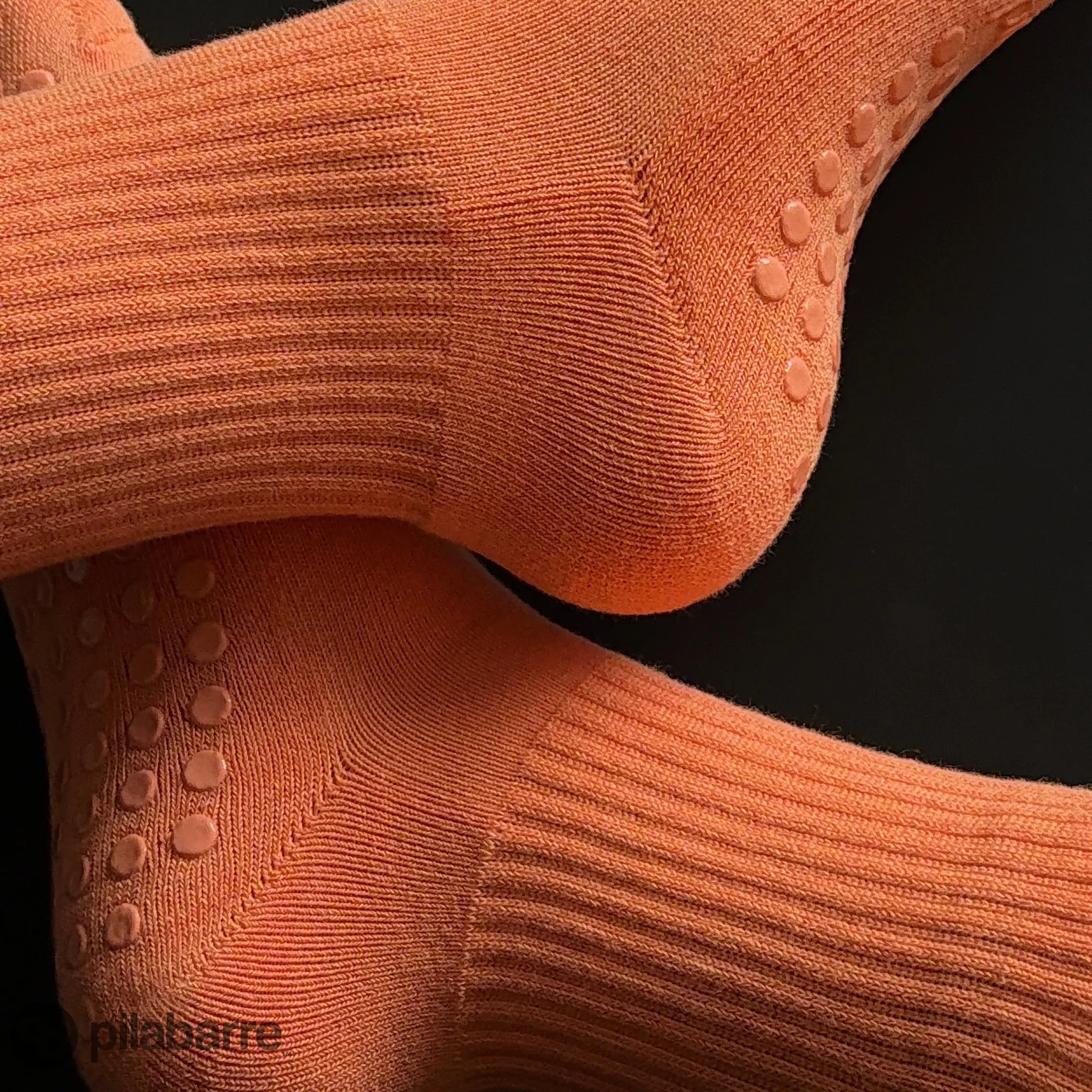 PILA Plain Best Grip Sock - Orange Soda Socks My Store Pila-Barre 