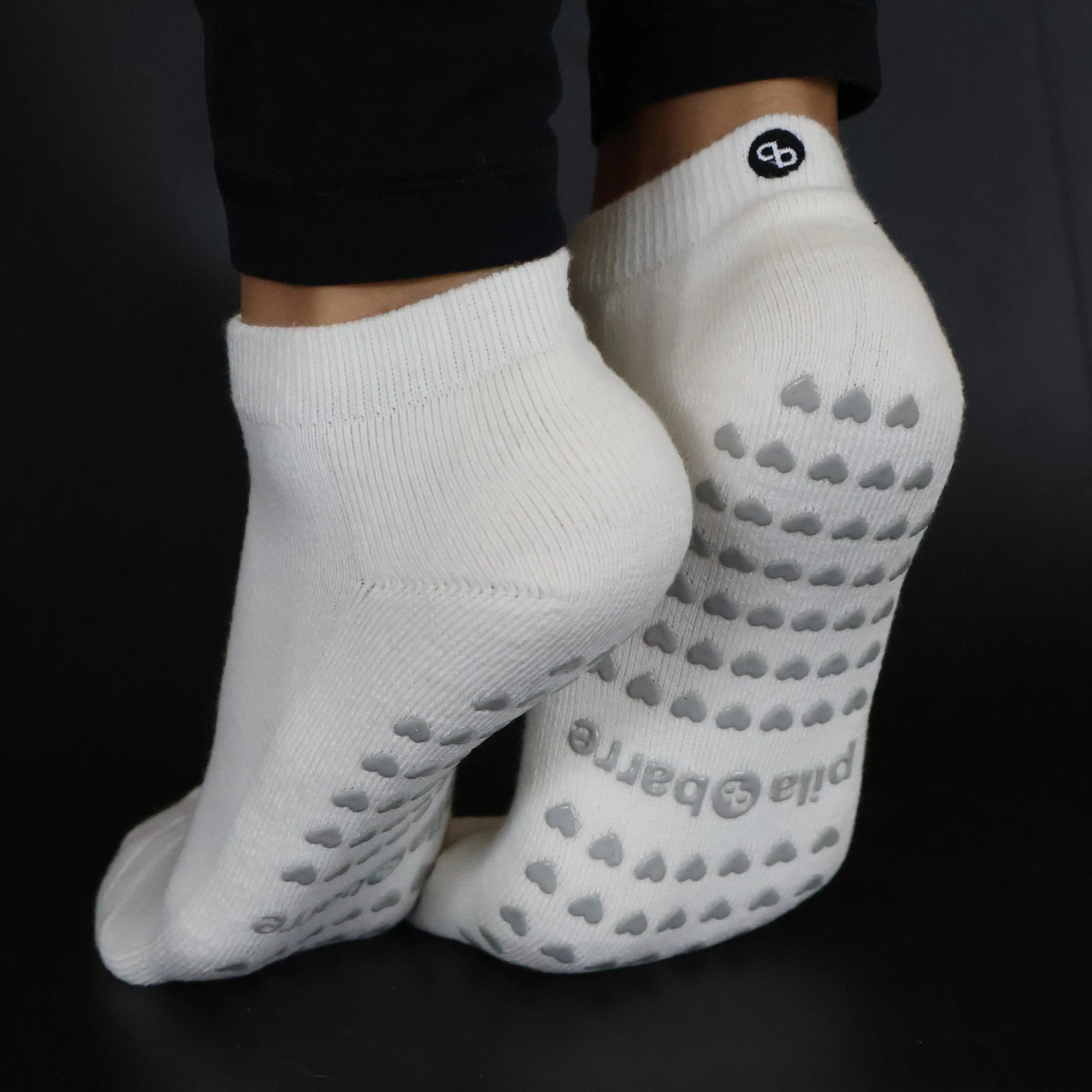 PILA Plain Best Low Grip Socks - Cream My Store