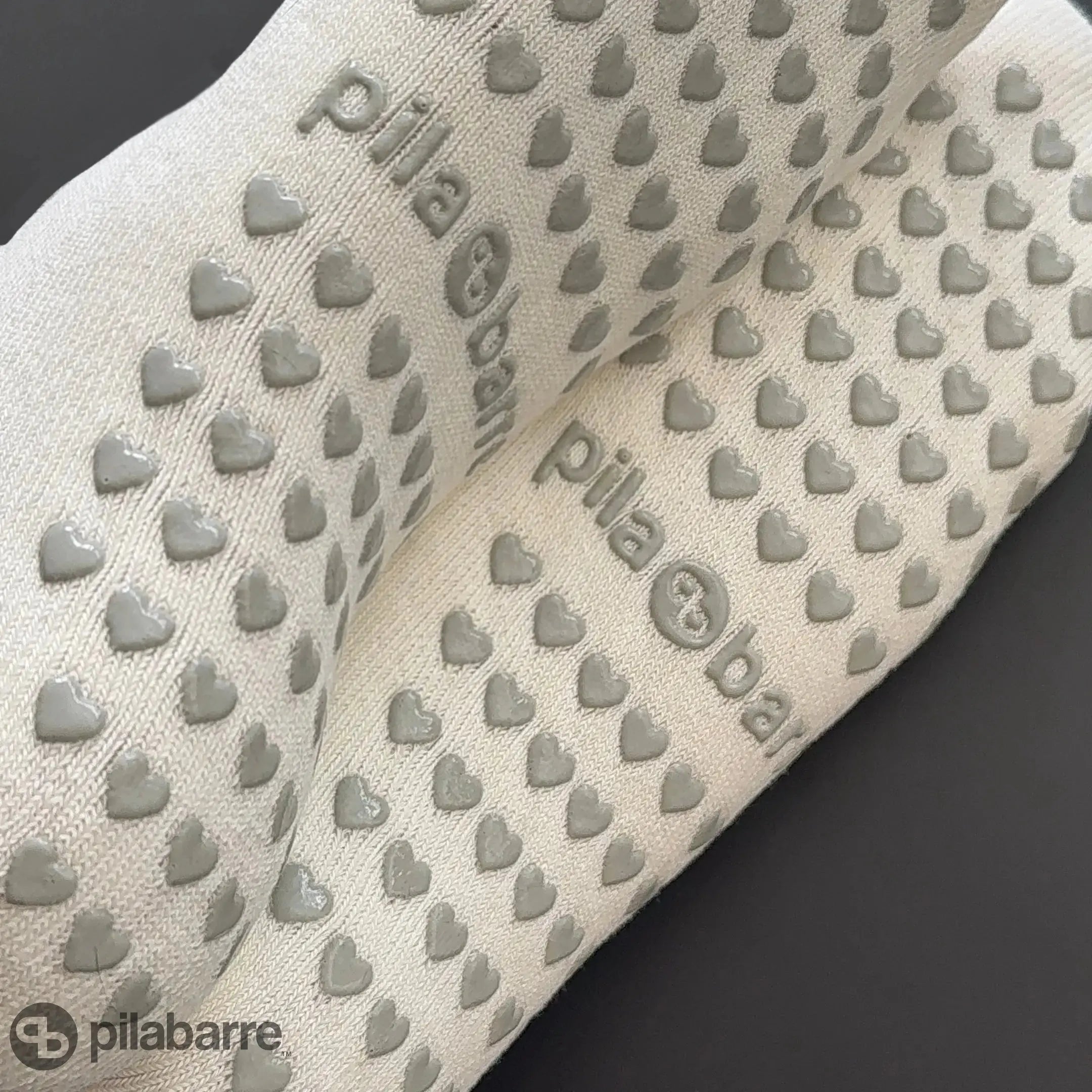 PILA Plain Best Low Grip Socks - Cream Socks My Store Pila-Barre 