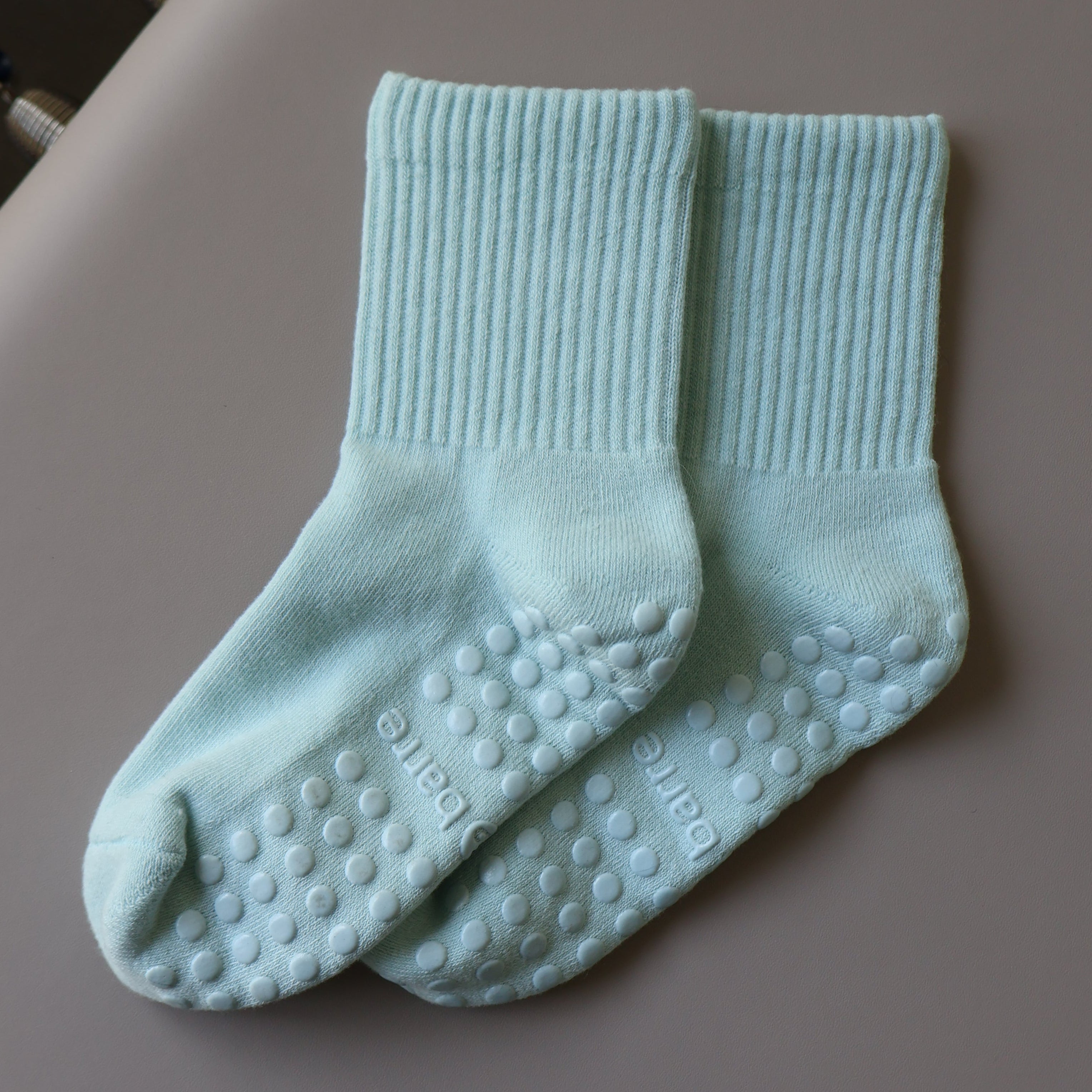 Pila plain - mint chip barre socks