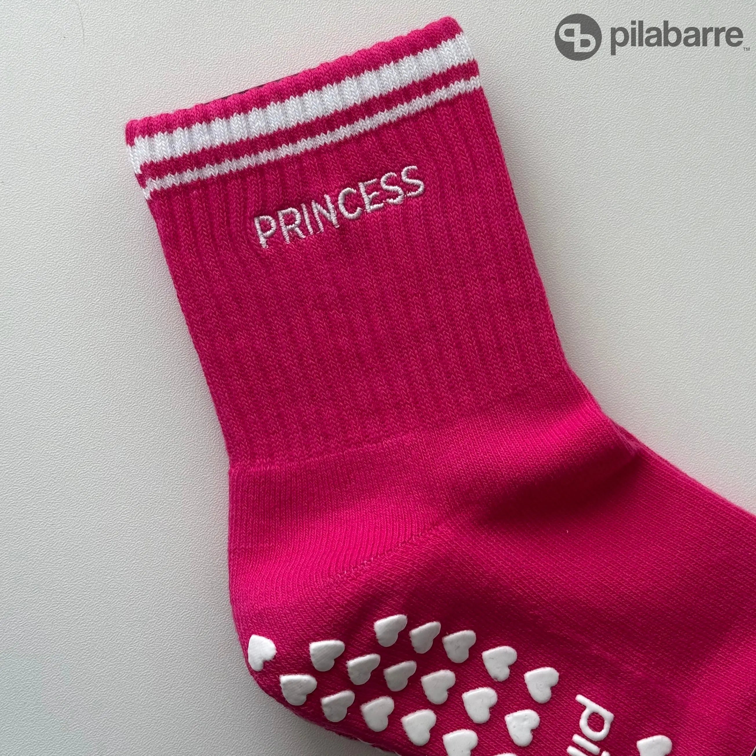 Pink Princess Pilates Socks