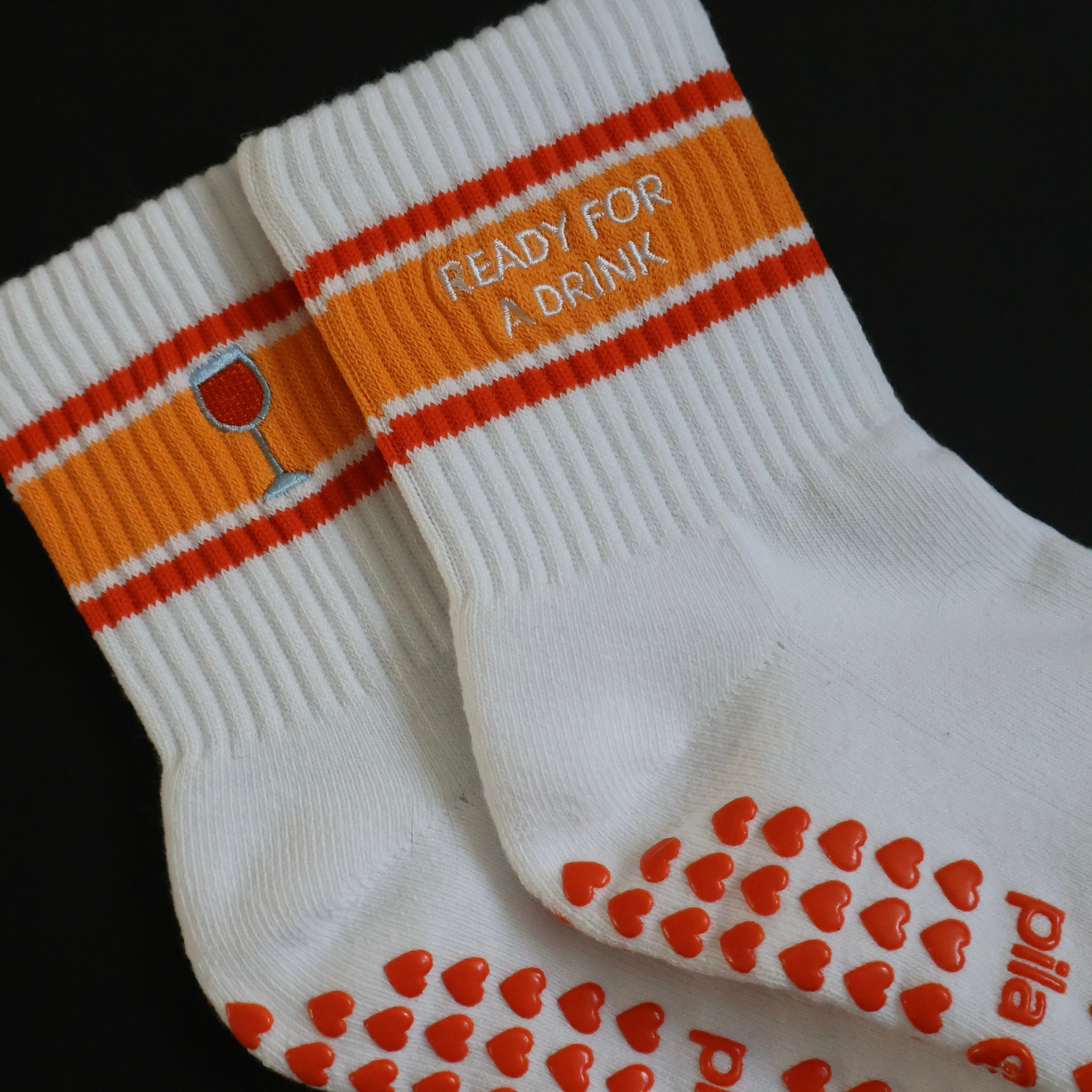 Ready for a Drink barre Socks orange