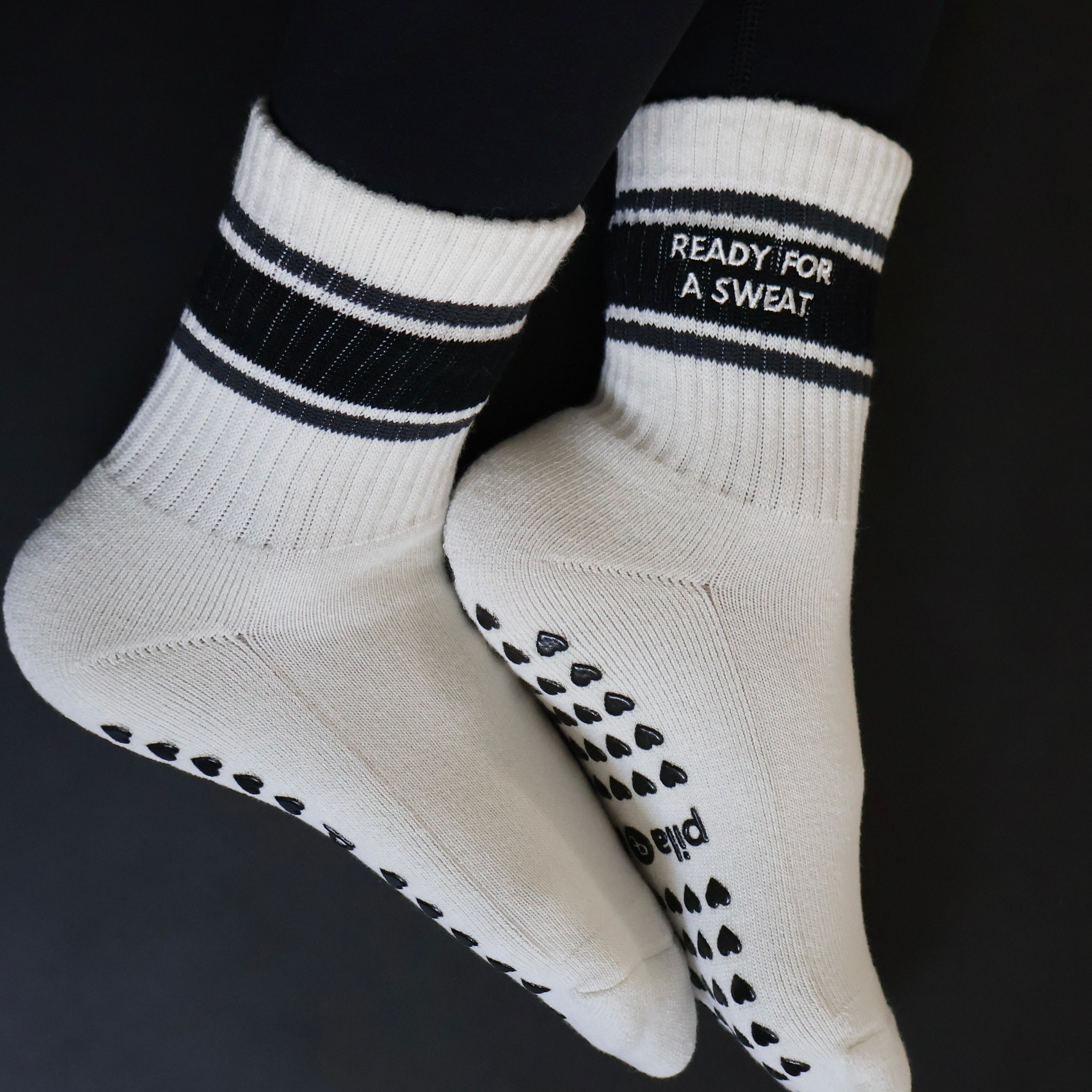 Ready for a Sweat barre Socks-grey