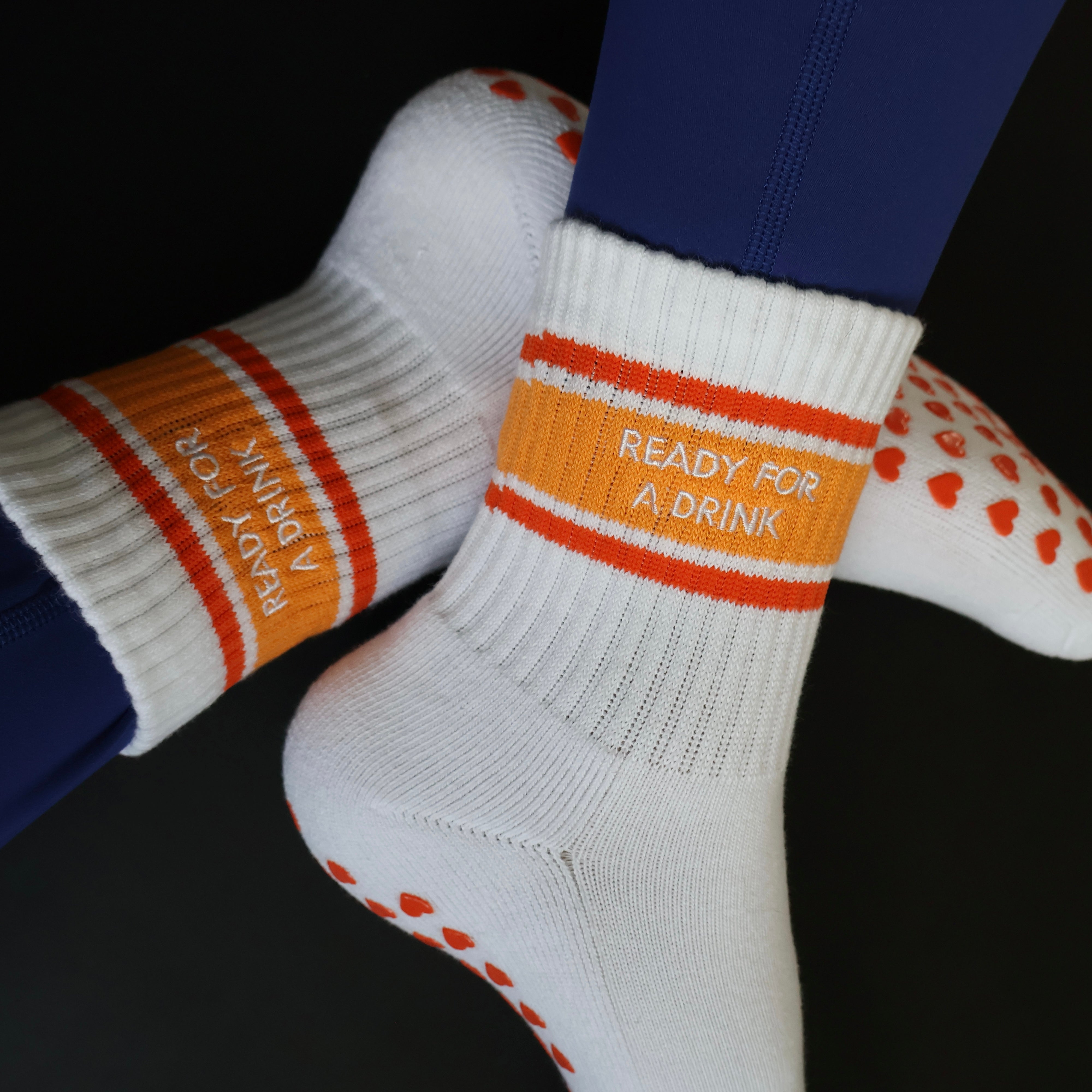 Ready for a drink aperol spritz grip socks