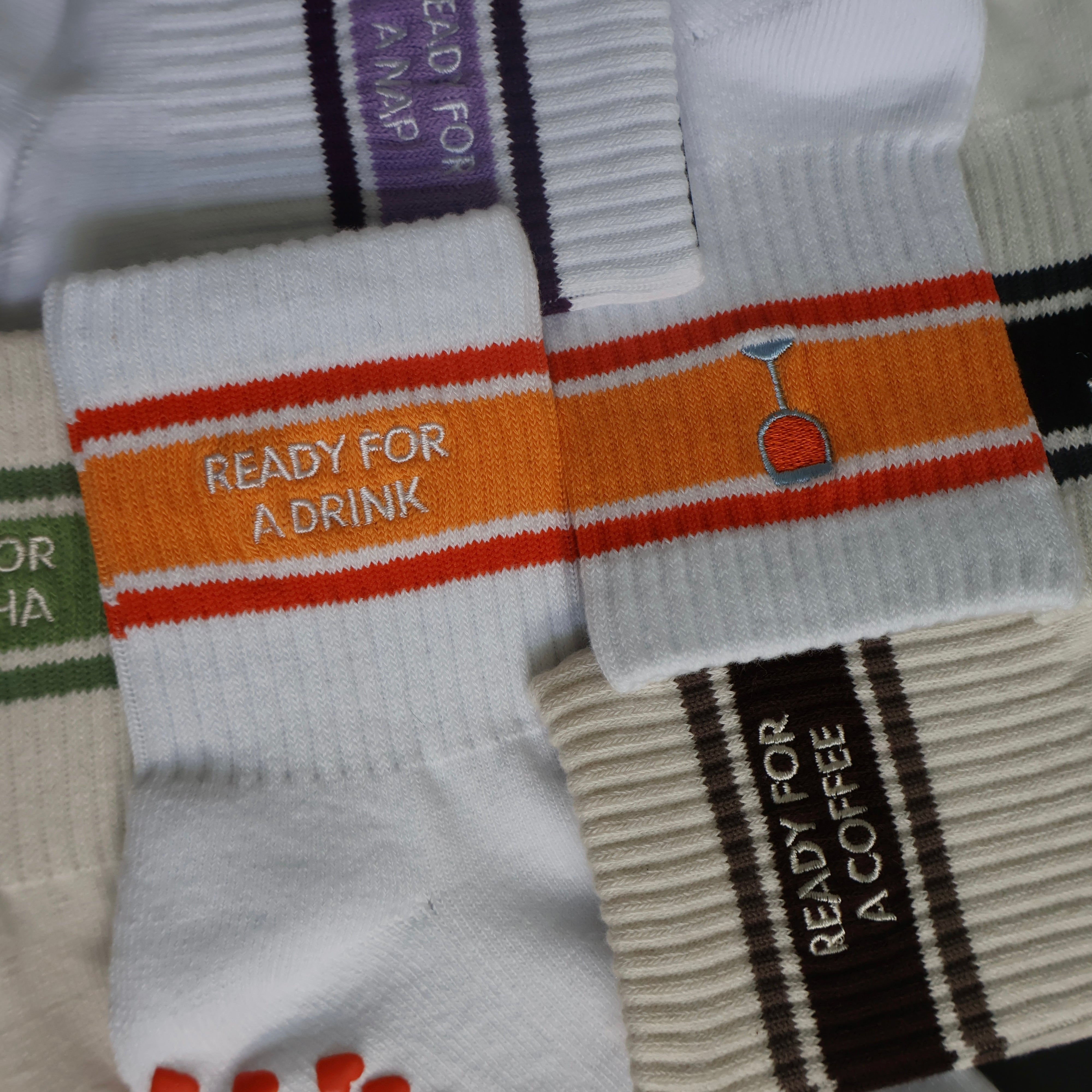 Ready for a drink barre socks