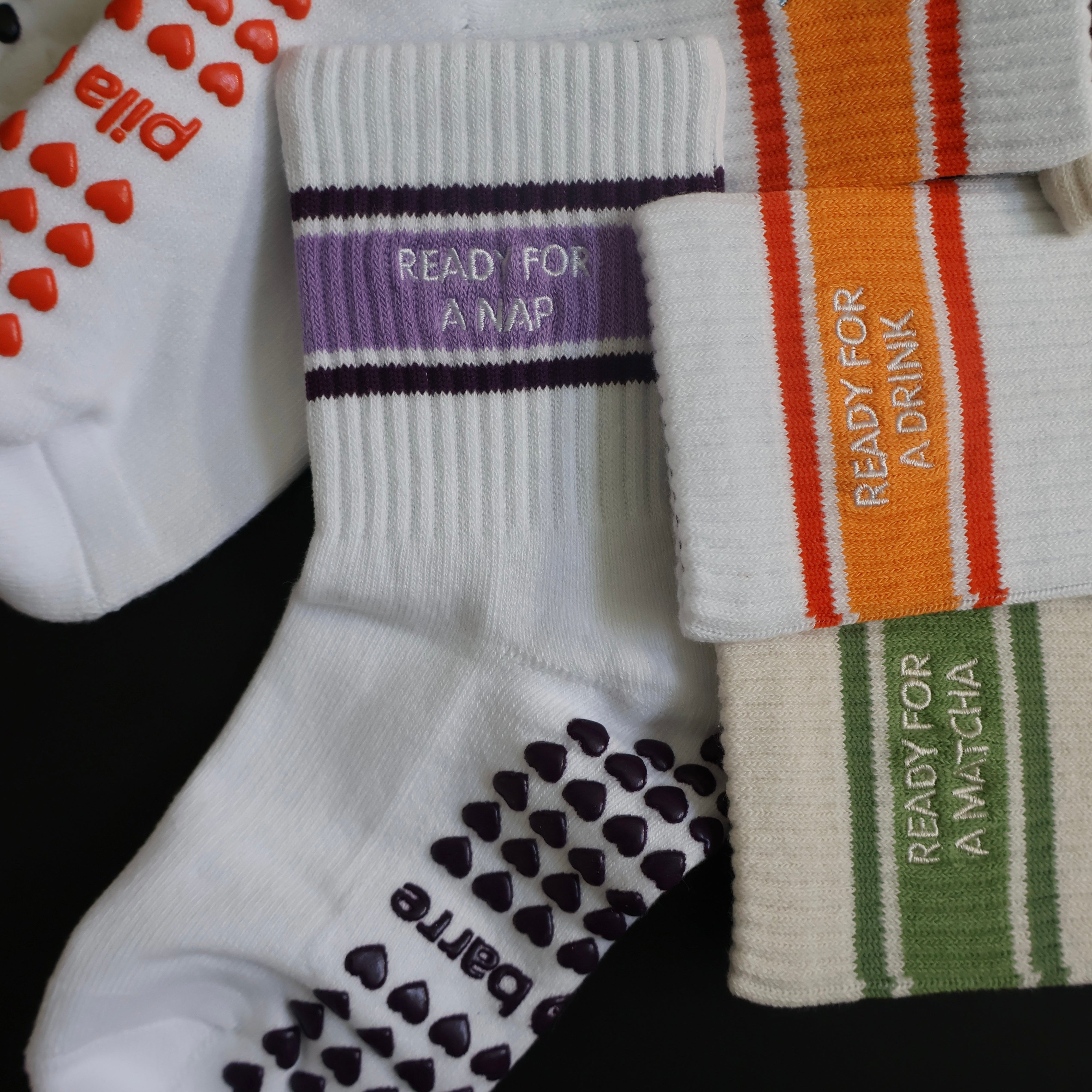 Ready for a nap barre socks