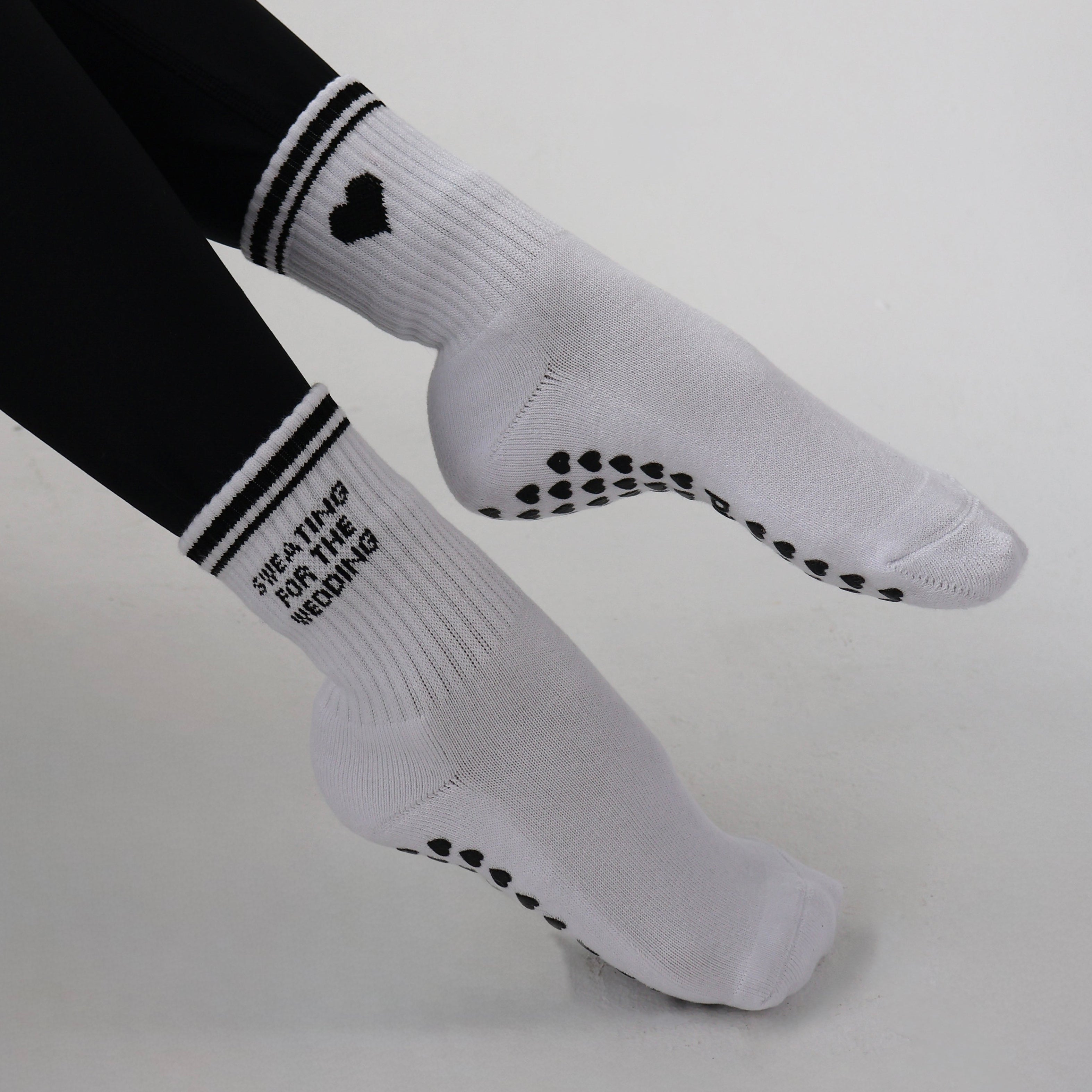 SWEATING FOR THE WEDDING PILATES SOCKS - BRIDAL BARRE SOCKS