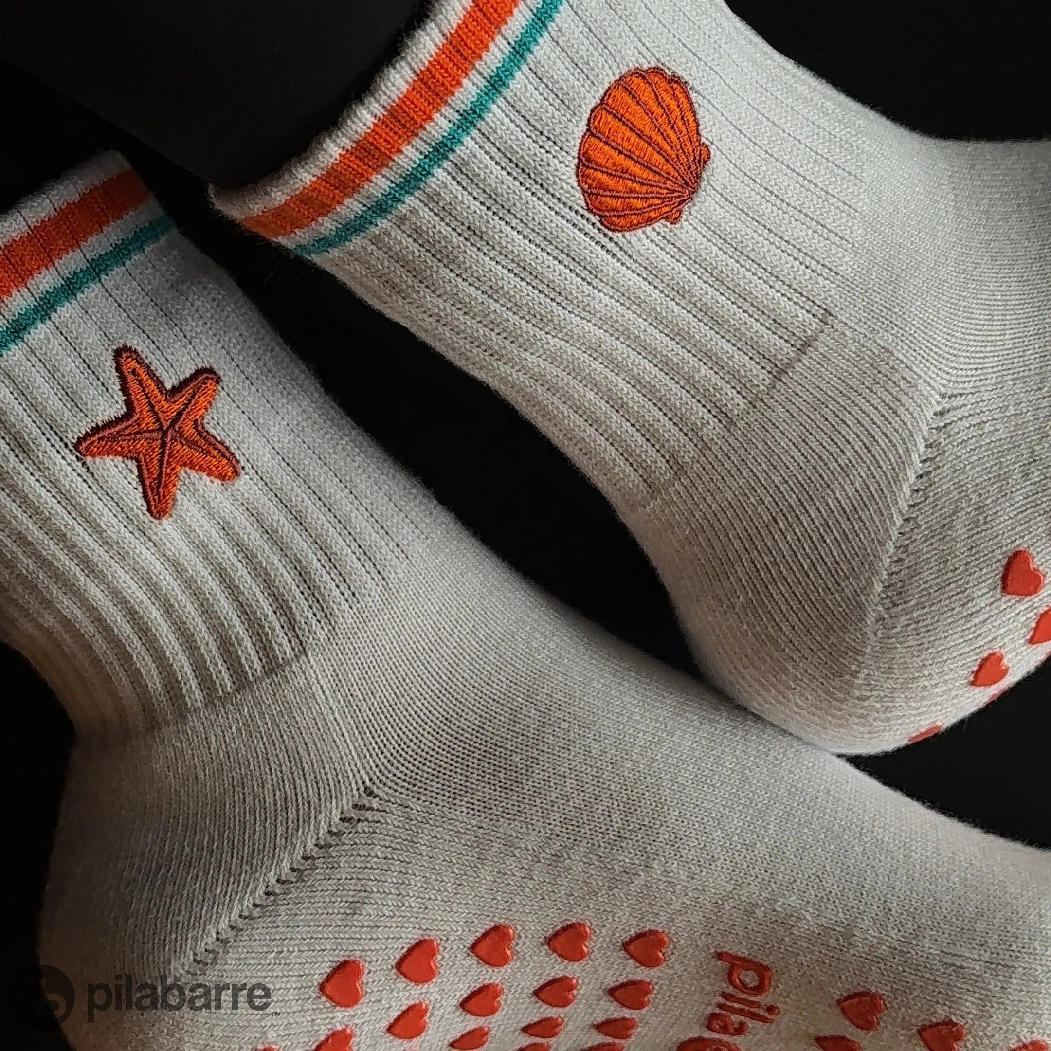 Seashell Grip Socks Socks My Store Pila-Barre 