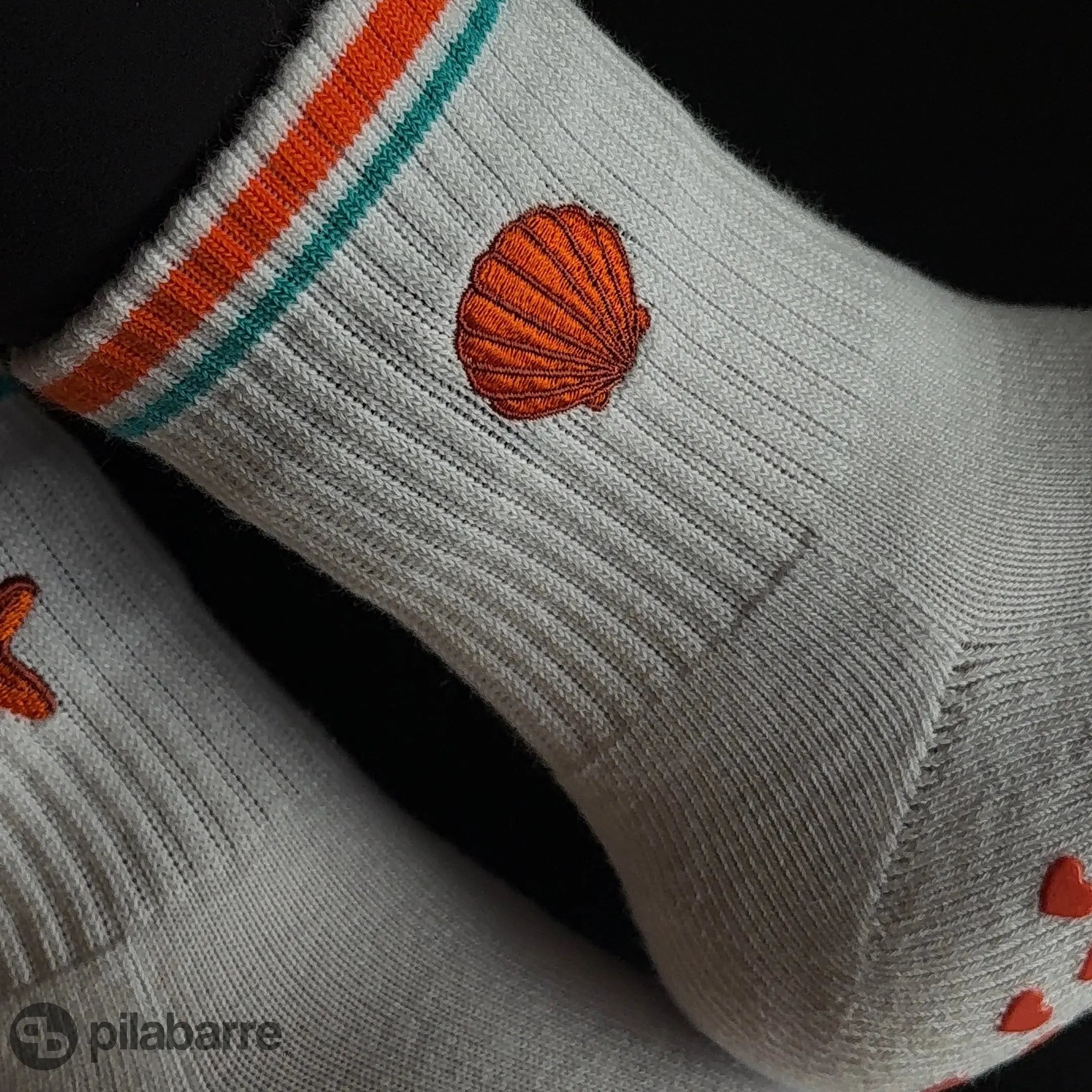 Seashell Grip Socks Socks My Store Pila-Barre 