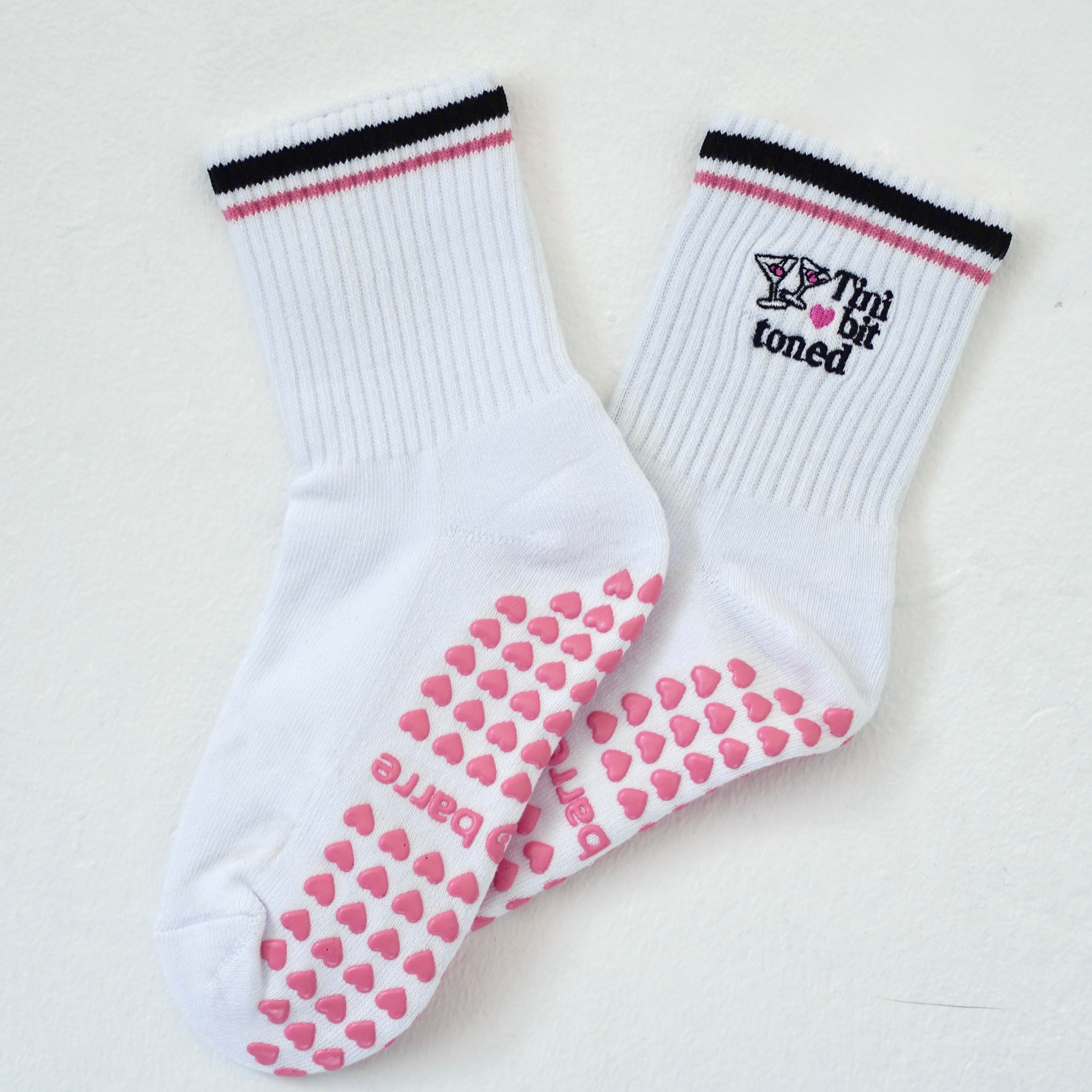 Tini bit toned grip socks for pilates