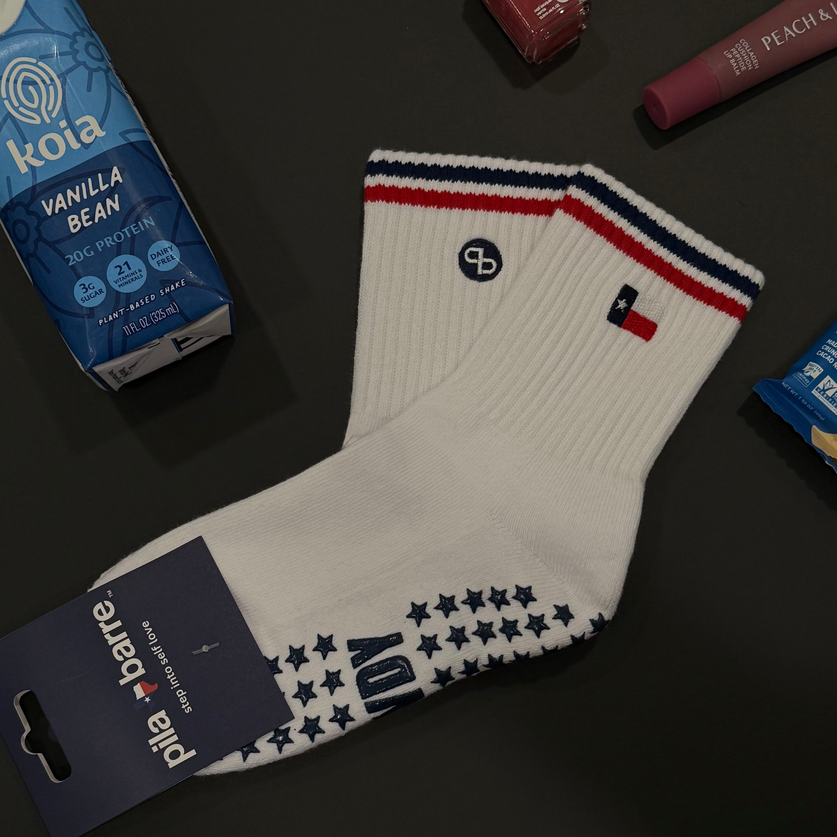 Texas Flag Grip Sock