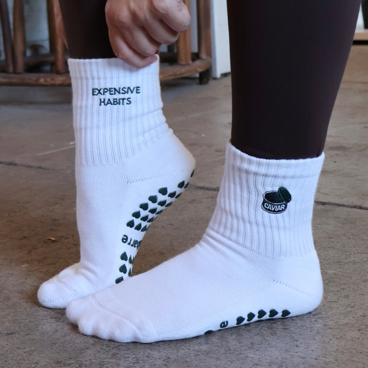 expensive habits caviar grip socks