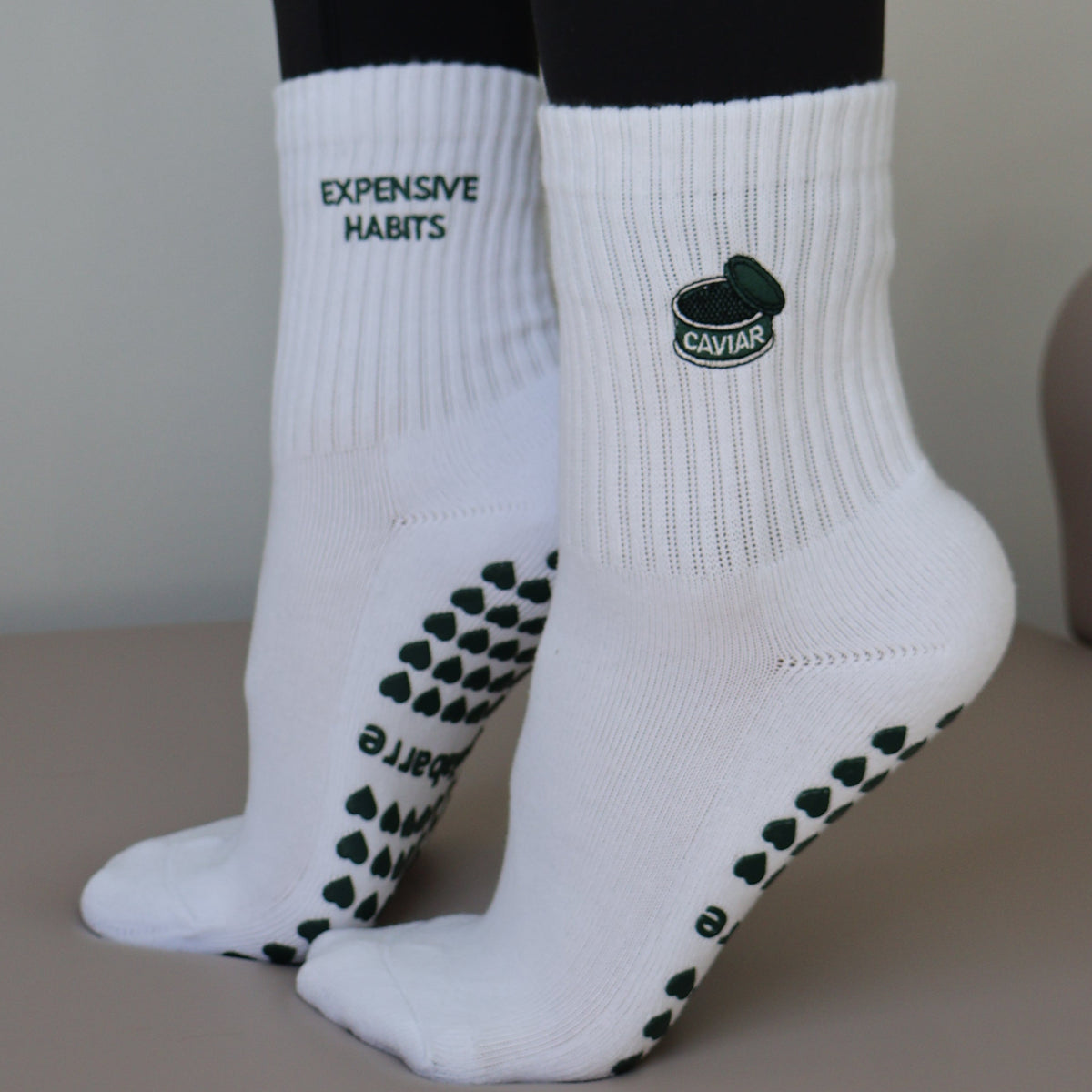 grip socks with caviar