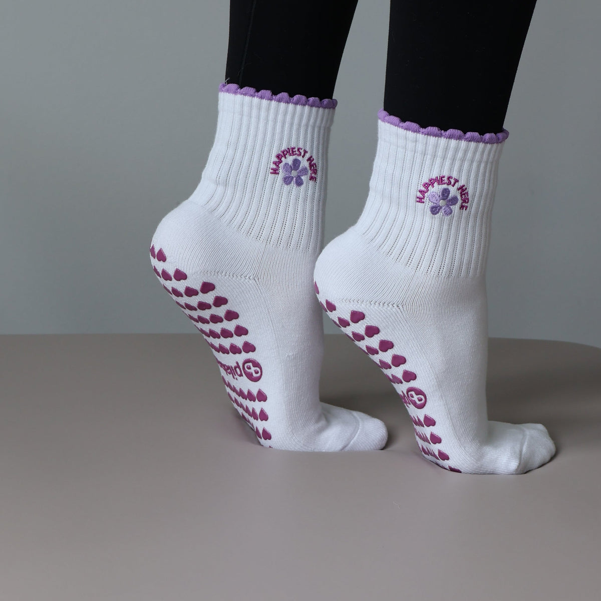 happiest here pilates socks!