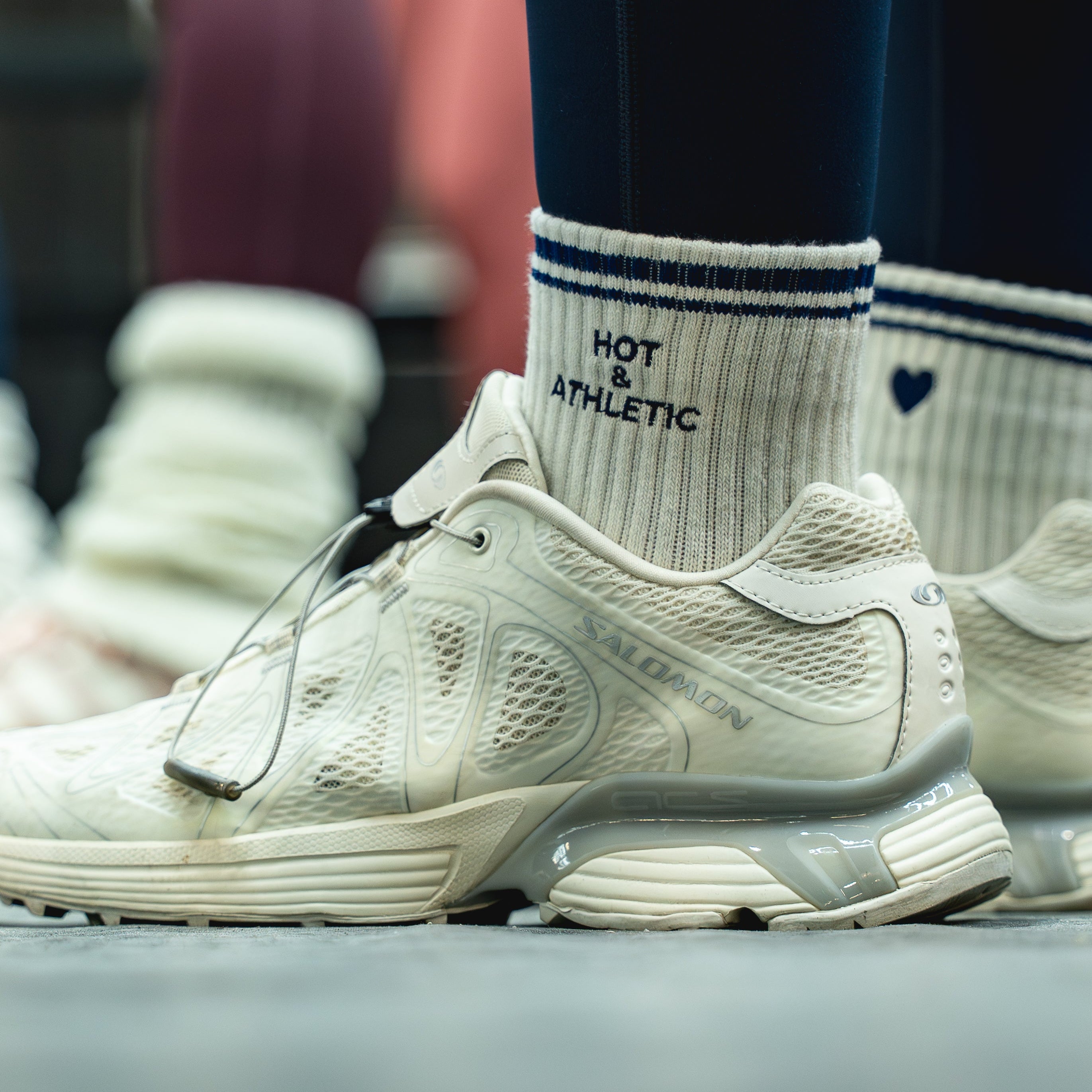 hot and athletic pilates socks