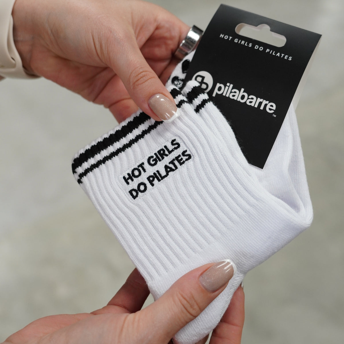 hot girls do pilates grip socks from pilabarre