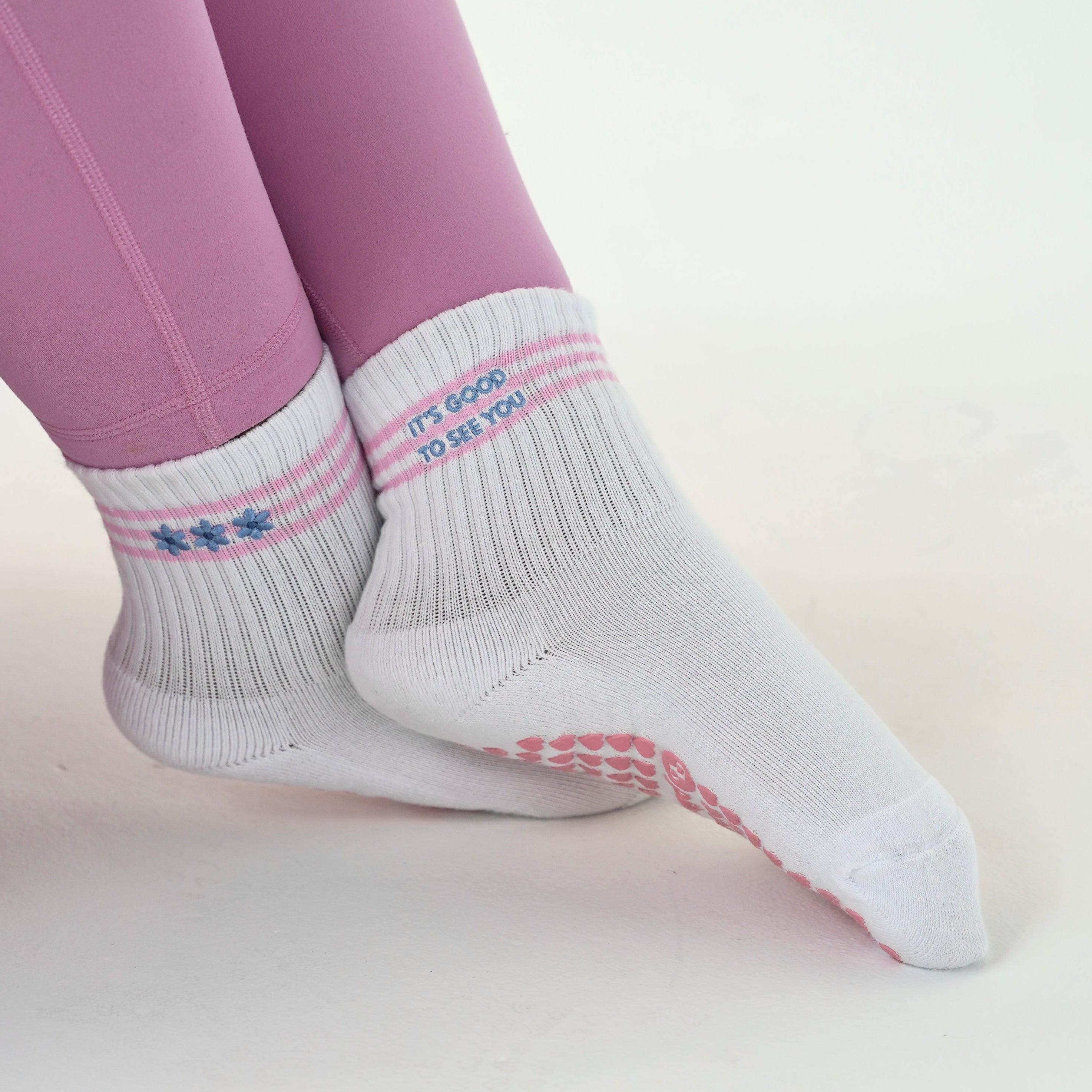 Its good to see you grip socks from pilabarre with flowers