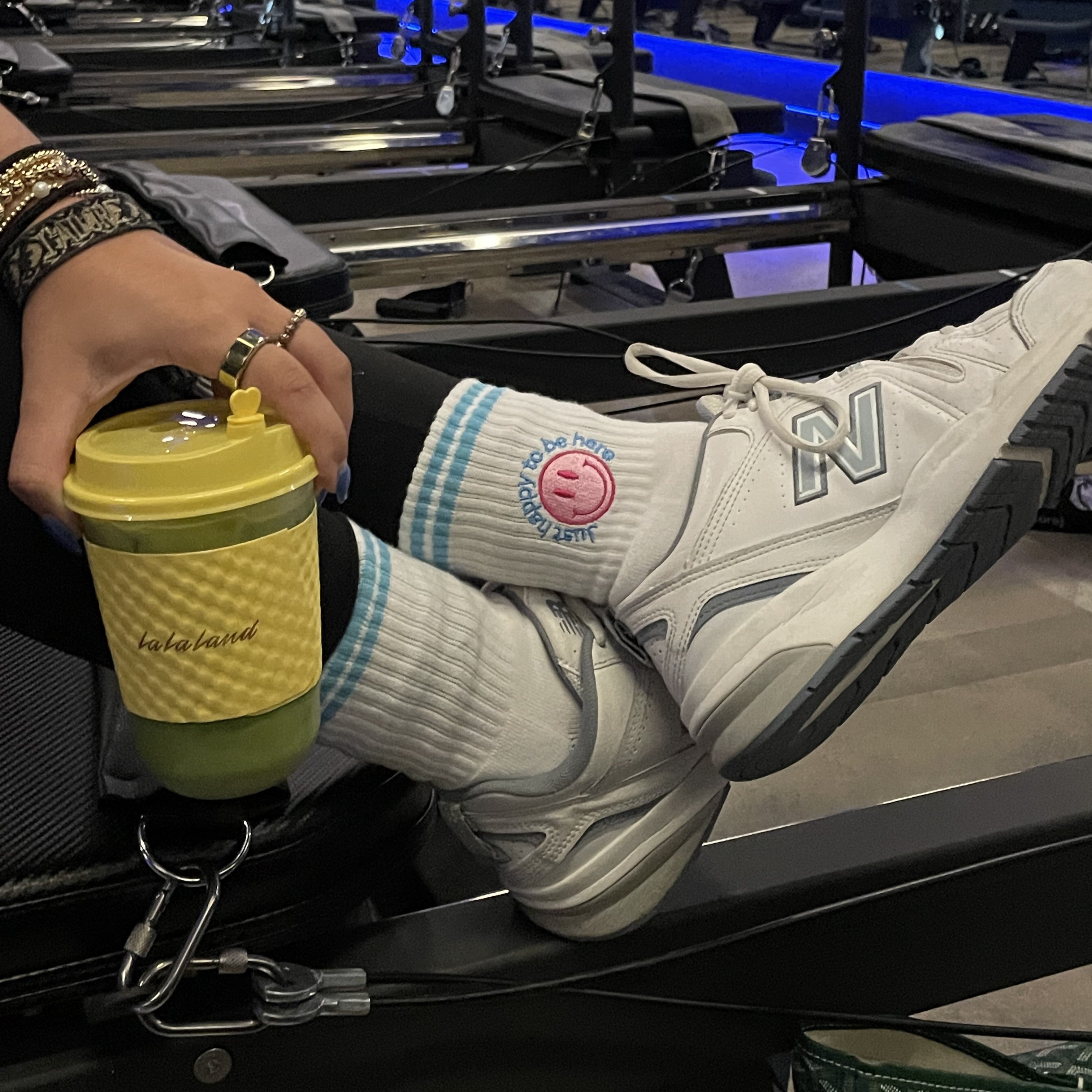 Just Happy To Be Here Grip Sock