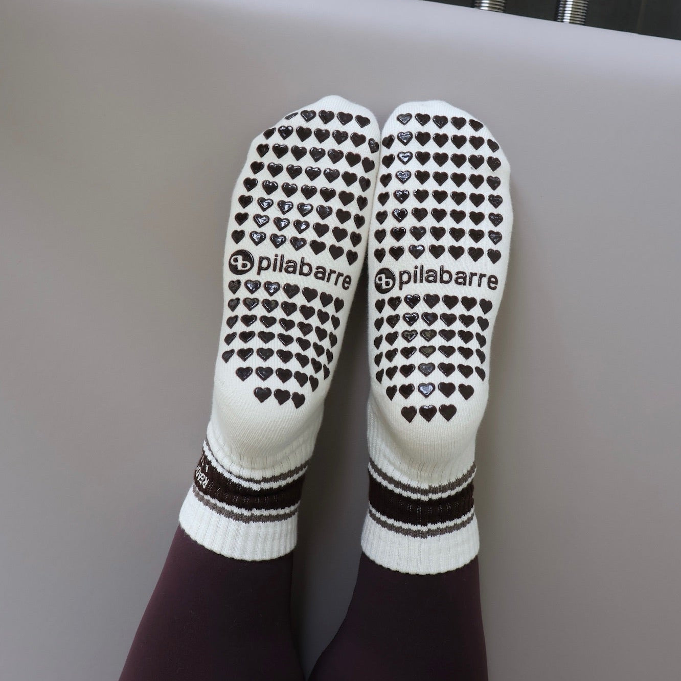 Ready for a Coffee Pilates Socks - Barre socks - Coffee grip socks