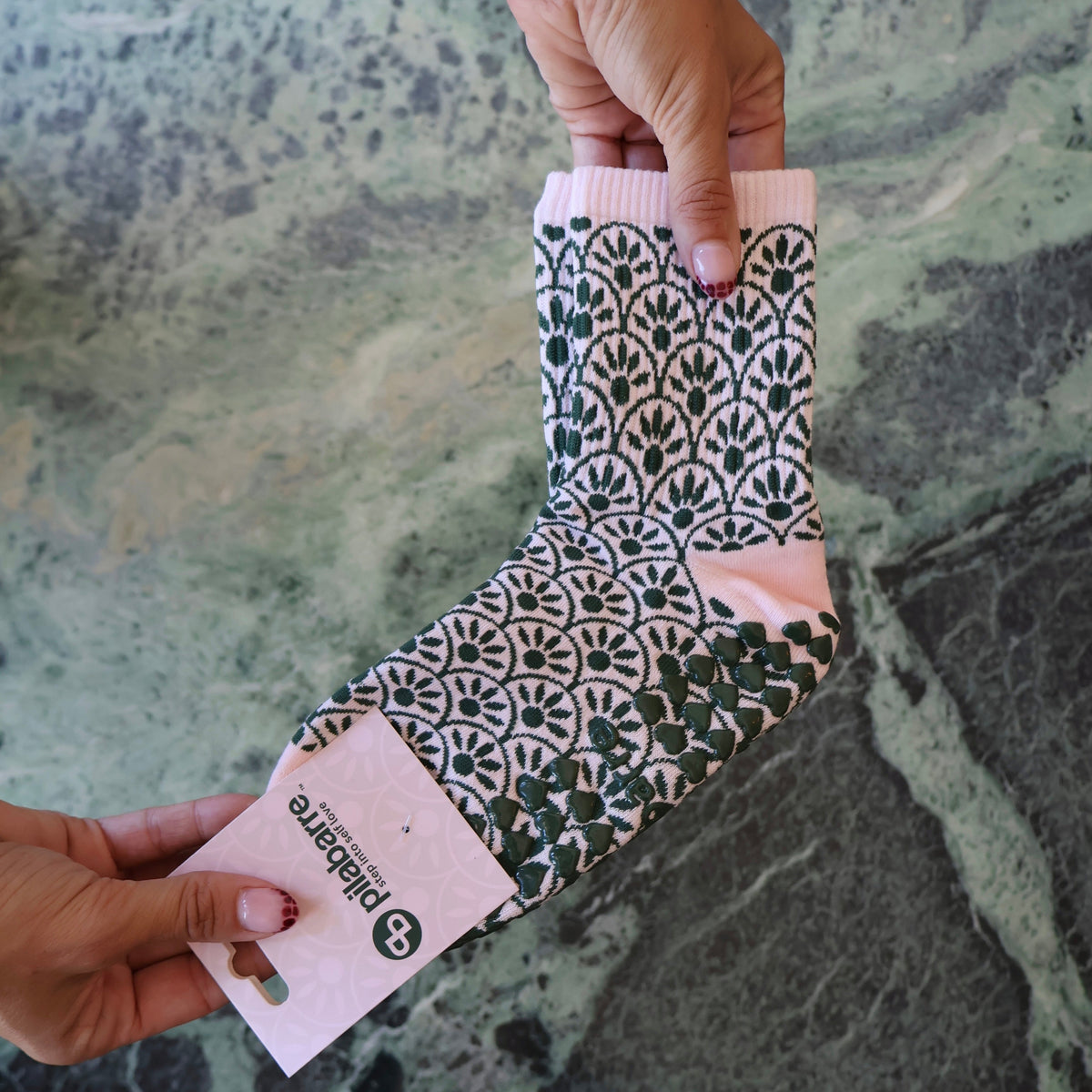pink paloma pilates socks